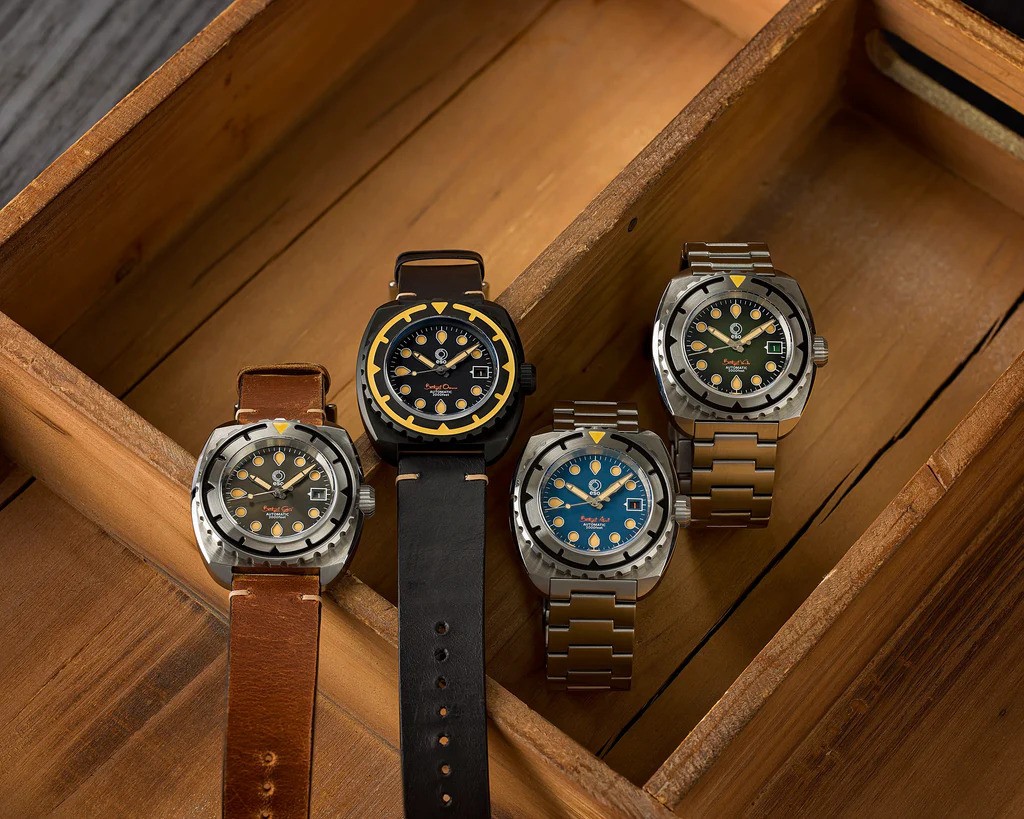 New Esoteric Bathyal OSCURO 44mm Automatic 9015 Sapphire 600m Diver DLC SS Watch