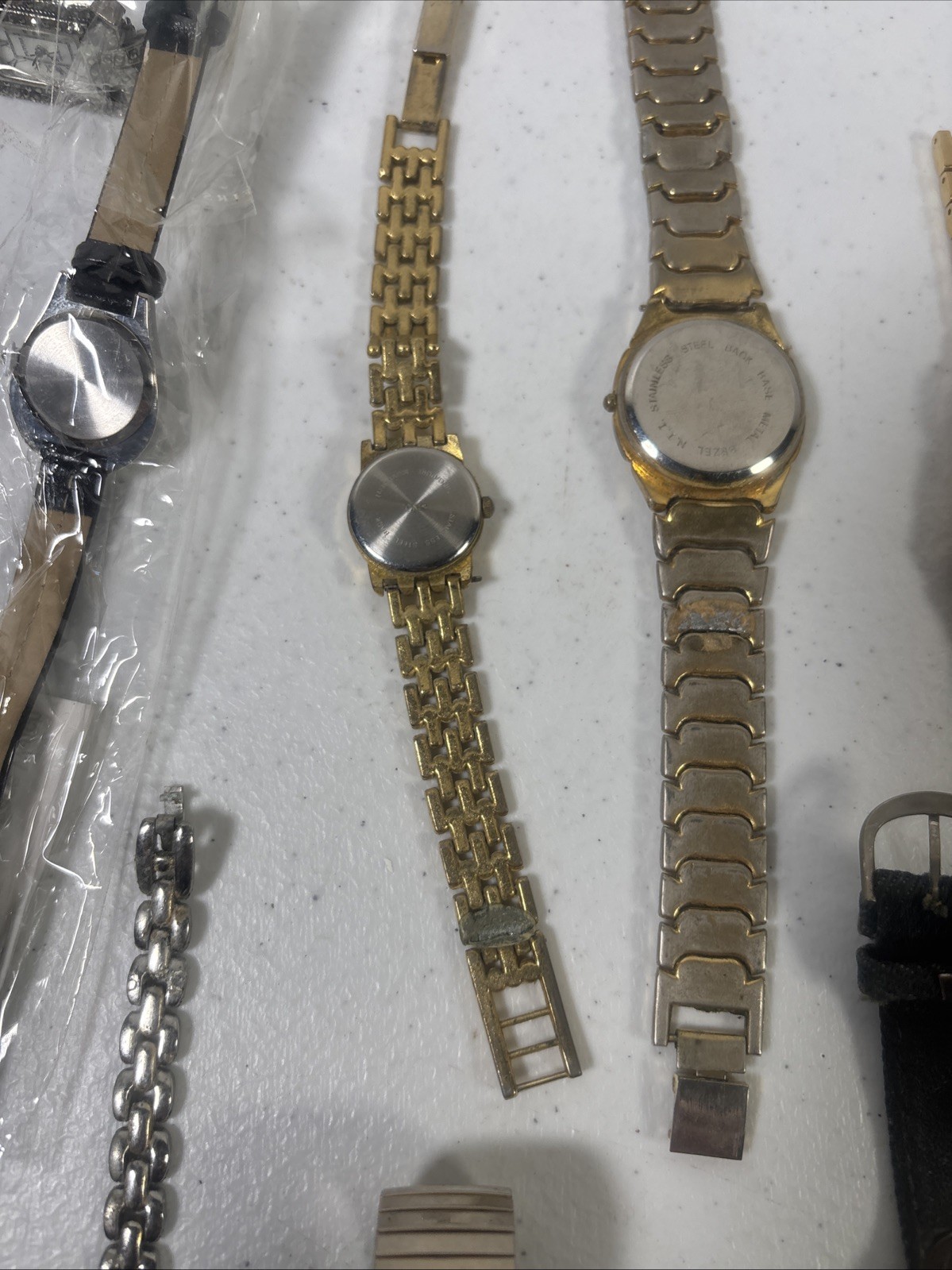 Lot 20Women’s Quartz Watches Stainless Steel Untested for Parts/Repair
