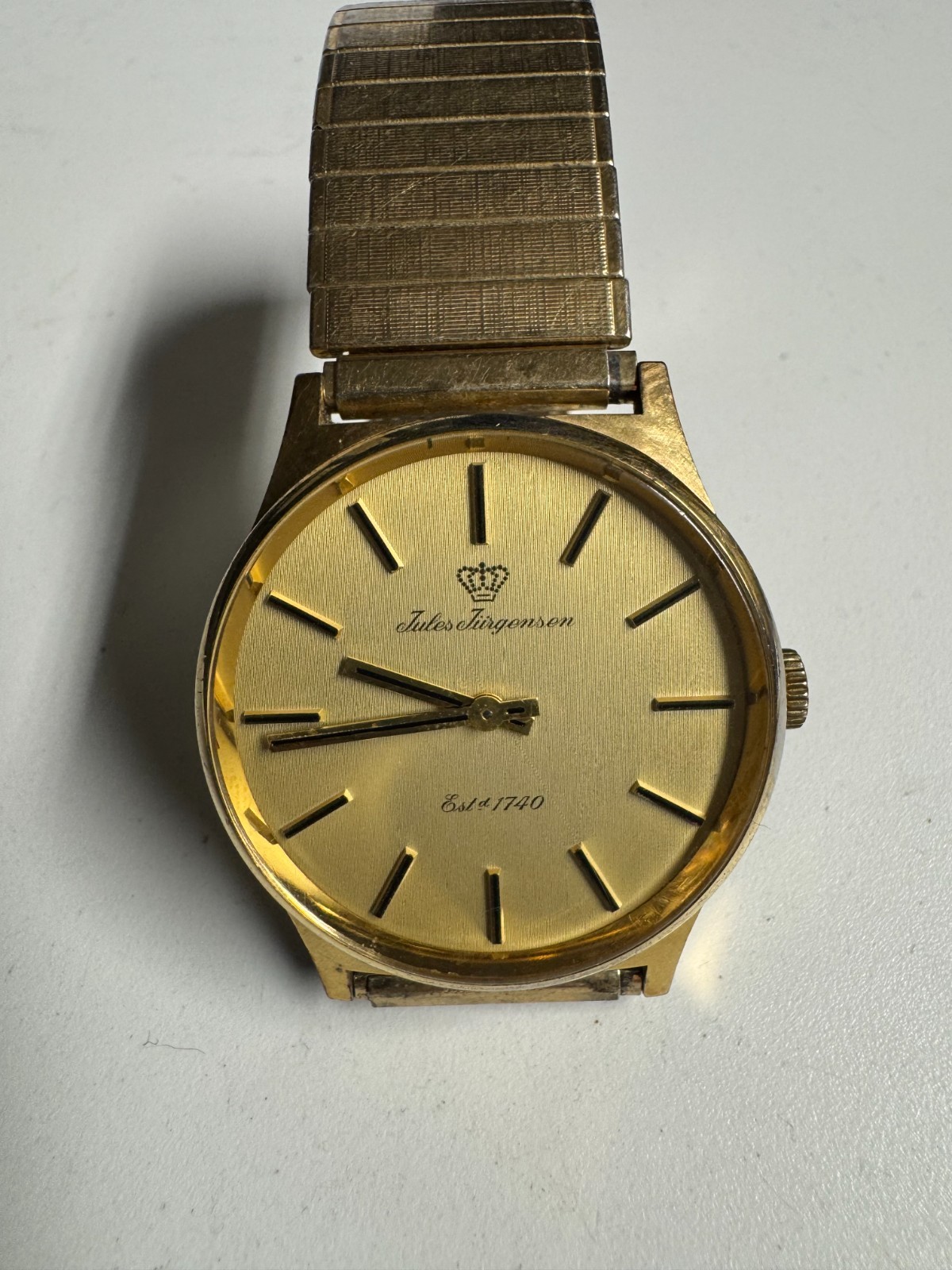 Jules Jurgensen 33MM Wind Up Mechanical Watch Runs Good