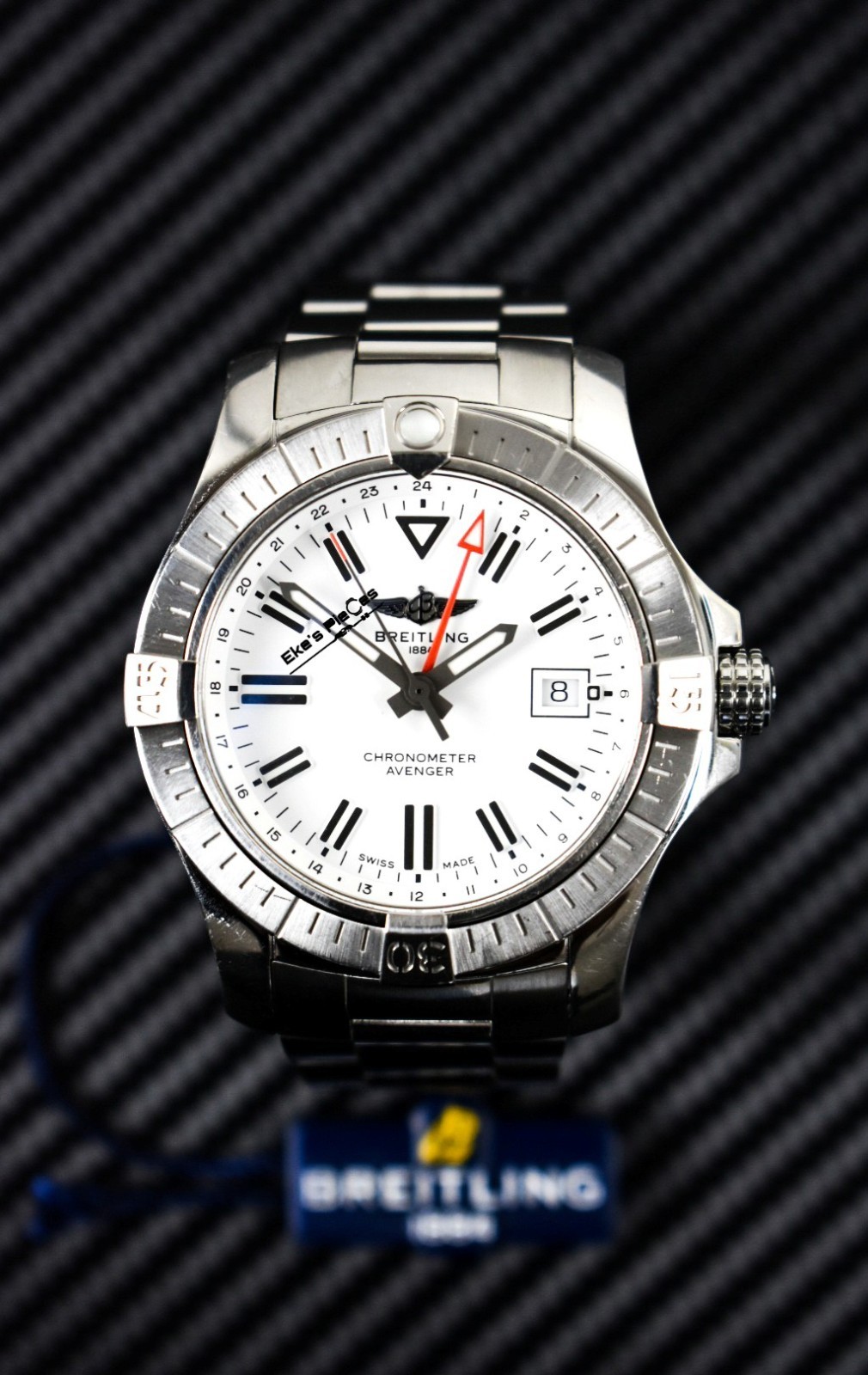 Breitling Avenger 43 GMT A32397101A1A1 2021 43mm Box and Papers White Dial