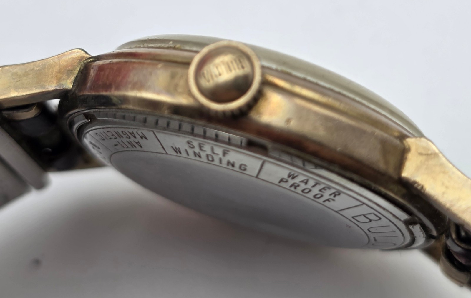 Vintage Bulova Self Winding Automatic M3 1963 10KGP Bezel 33mm Runs Swiss