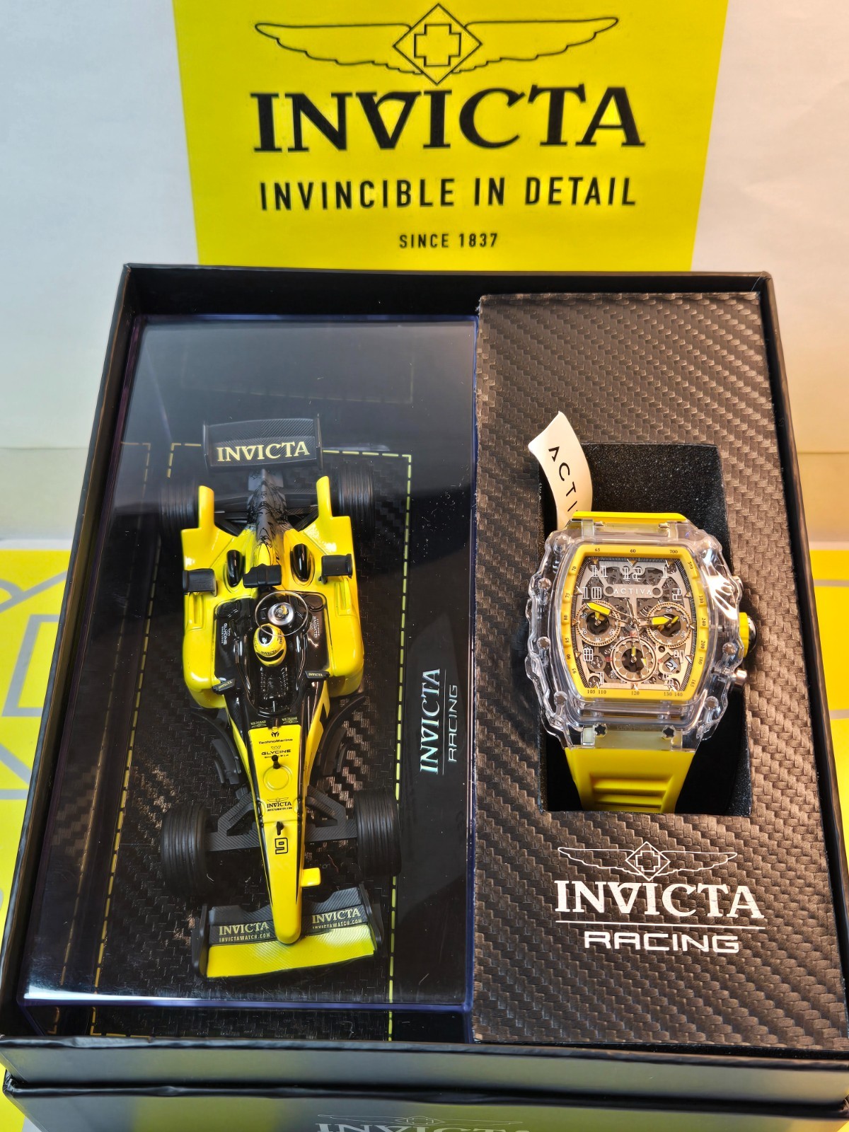 Invicta Special Edition Replica Racing Car w/ Activa ACW2305-001 Mens Watch NEW