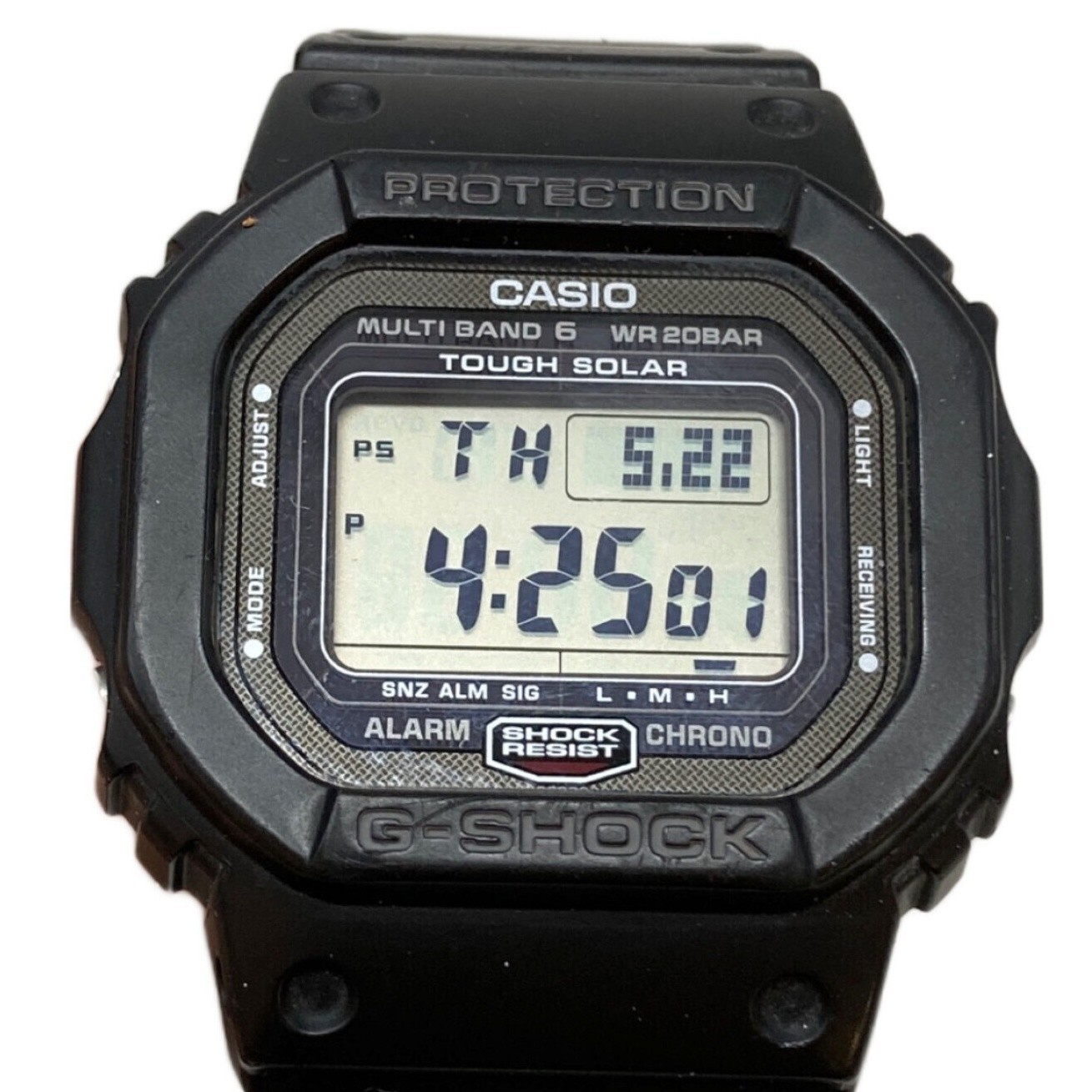 Casio G-SHOCK GW-5000U-1JF Tough Solar Multiband 6 Screw Back JDM Watch Japan