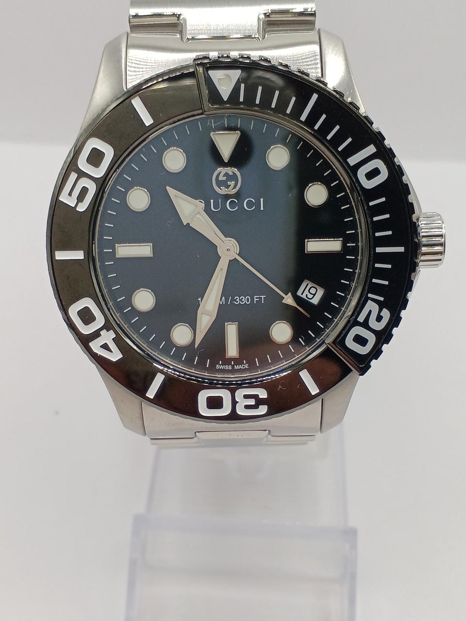 [A4N] Gucci G-Timeless Diver 126.2 Black Dial Stainless Steel Quartz [t4n]