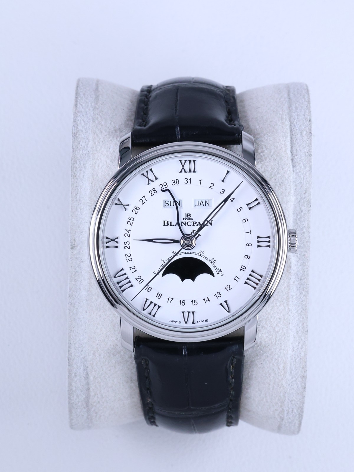 Blancpain Villeret Quantième Complet 6654-1127-55B 40mm White Dial Full Set