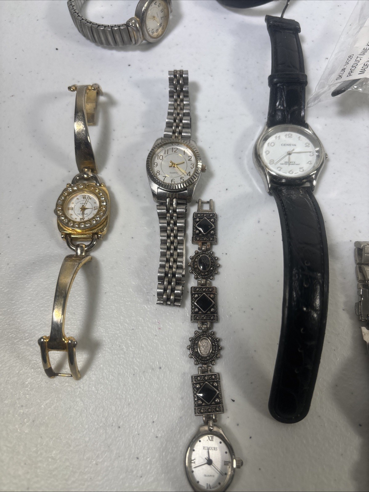 Lot 20Women’s Quartz Watches Stainless Steel Untested for Parts/Repair