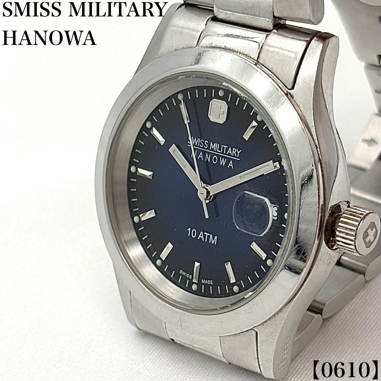 Working item Swiss Military Hanowa Watch Men’s Quartz 6 5023 Blue Dial Blue Date