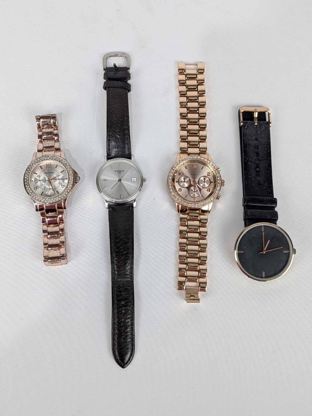 Lot of 4 Wrist Watches Various Brands Not working or Tested For Parts