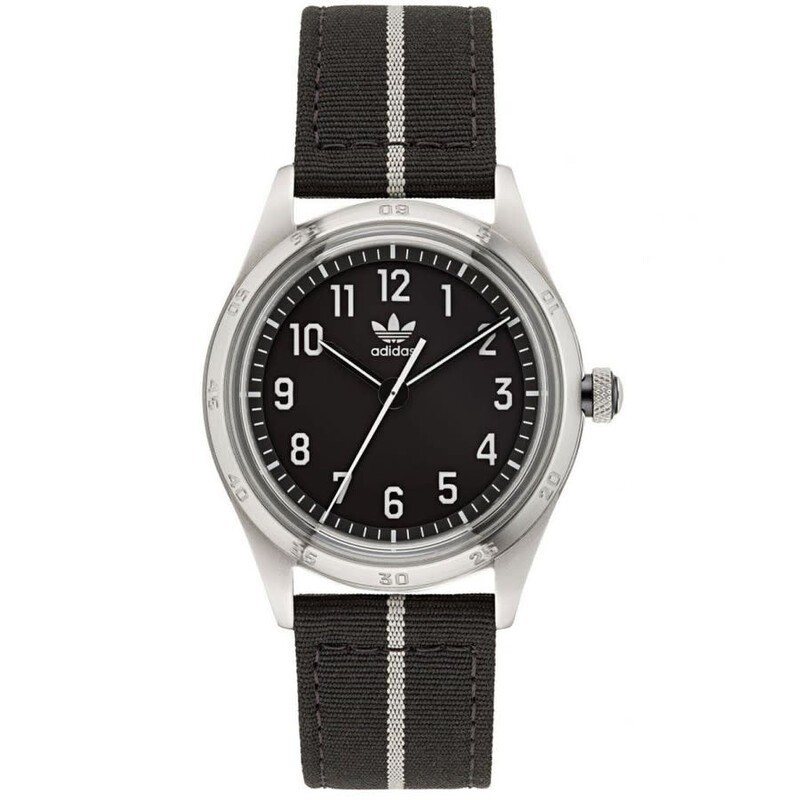 Adidas Originals Style Code Four Black Dial Nylon Strap Unisex Watch AOSY22523