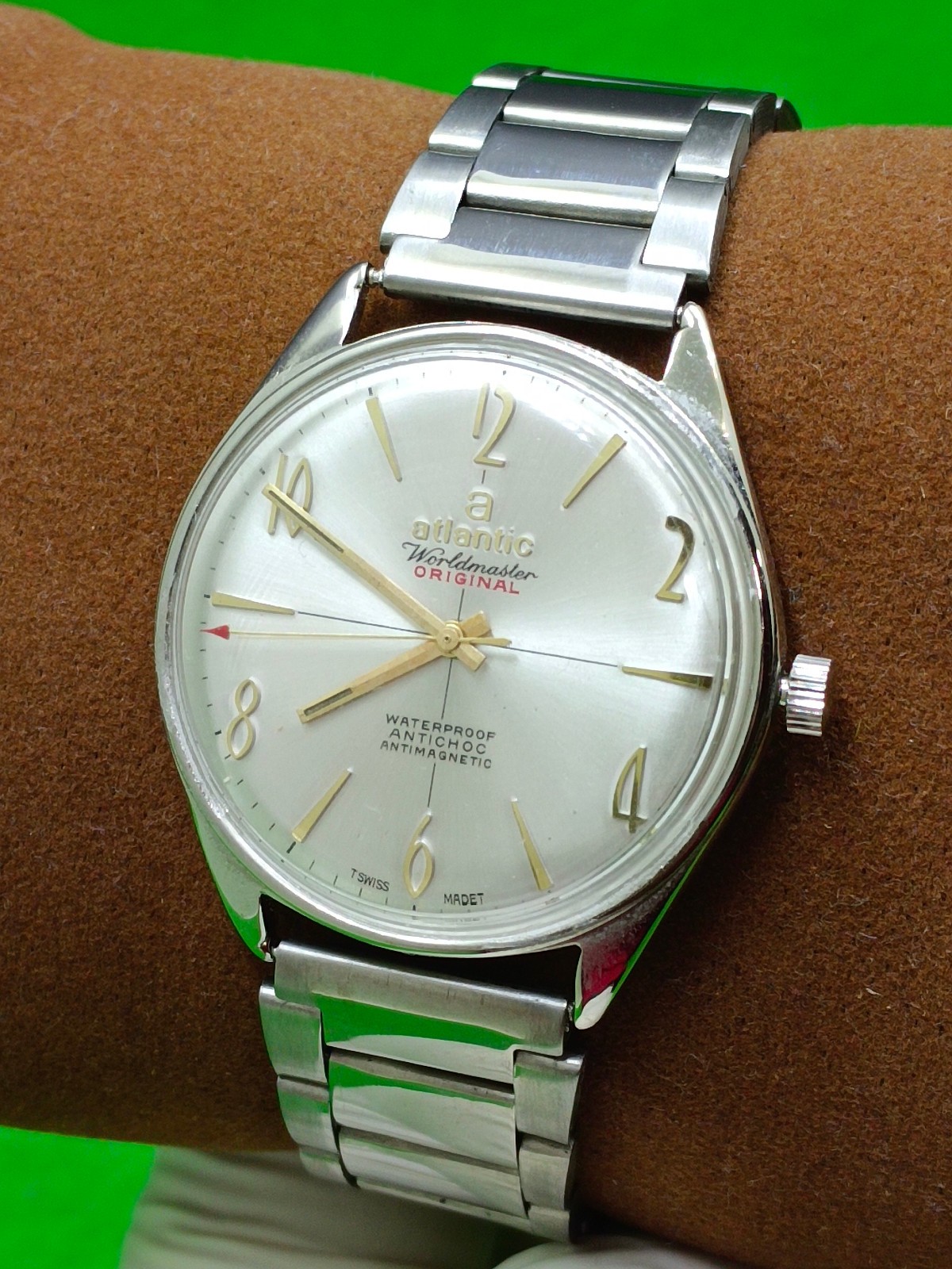 vintage Atlantic Worldmaster Original watch 21 Jewels Mechanical Manual