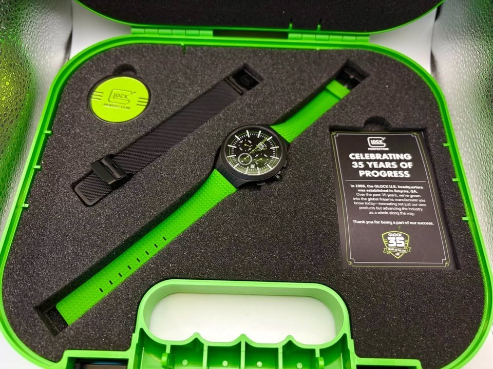 Glock Limited Edition Precision 35 Anniversary Titanium Solar Chronograph Watch