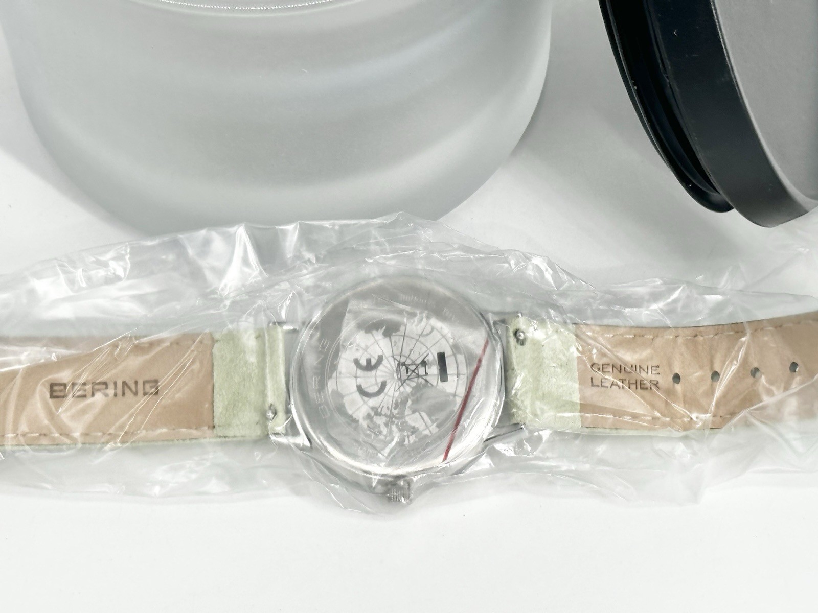 Bering Women’s Classic Silver Watch Wristwatch – 14937-304 Leather Suede Green