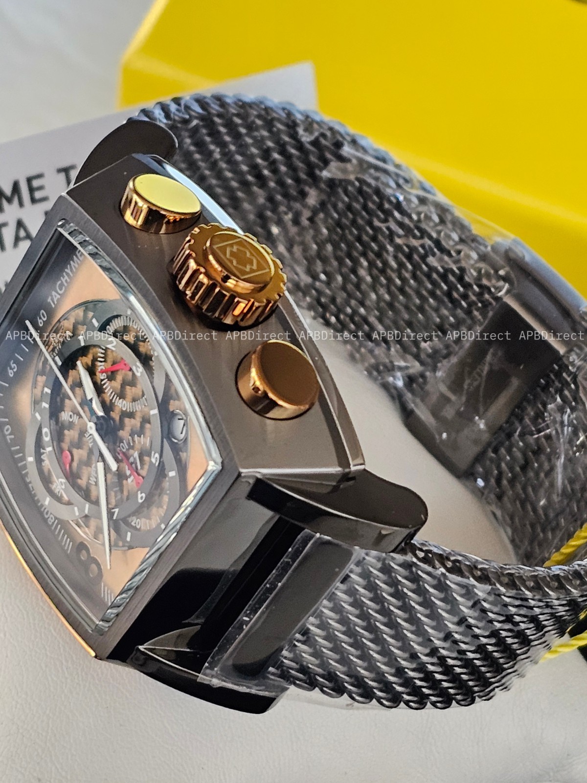 Invicta – S1 Rally – Gunmetal / Khaki Milanese – Swiss Z60 FE Chrono Mens Watch