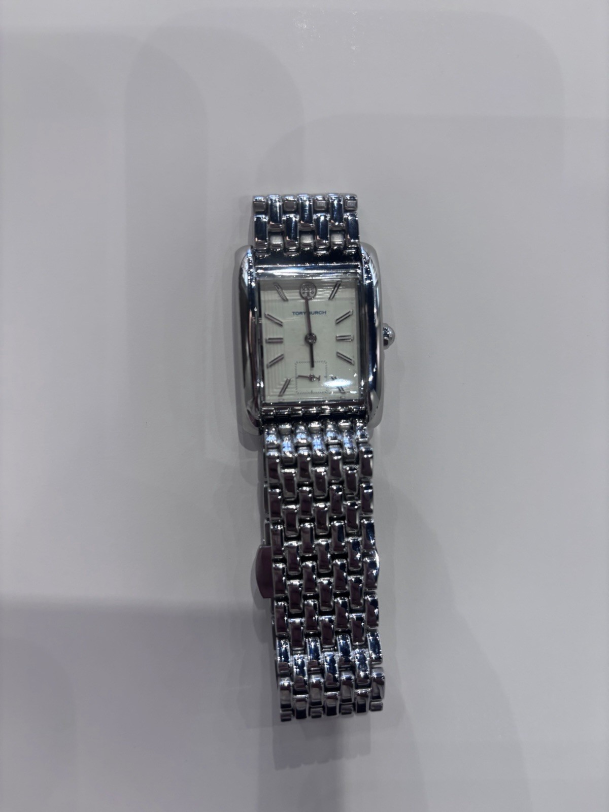Tory Burch Eleanor Quartz Silver Tone Stainless Steel Women’s Watch TBW1069