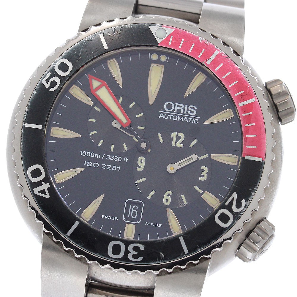 ORIS Regulator Divers 649-7541 Date Black Dial Automatic Men’s Watch_955333