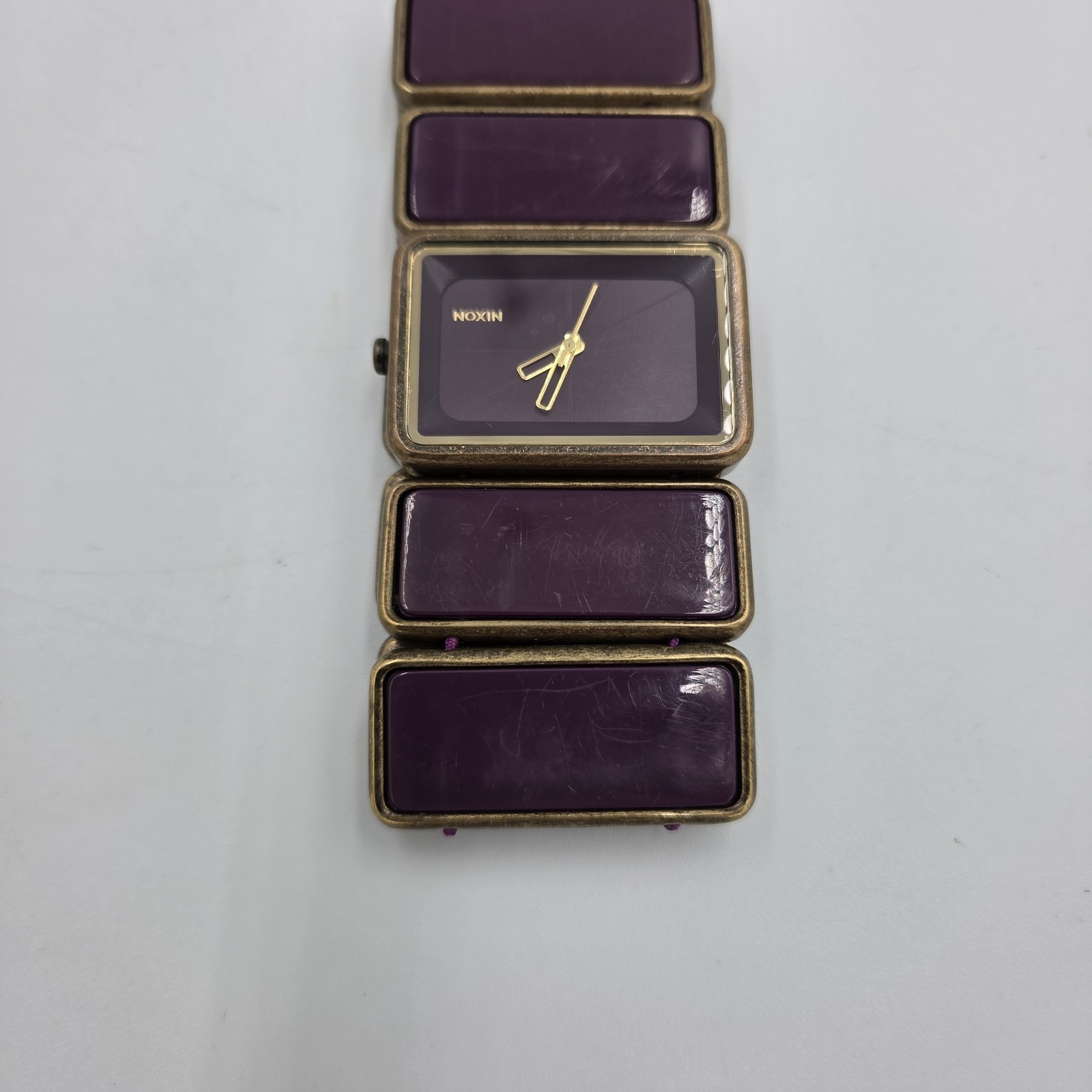 Nixon Watch Purple And Brass Women’s Shine On The Vega SS Heavy And Solid
