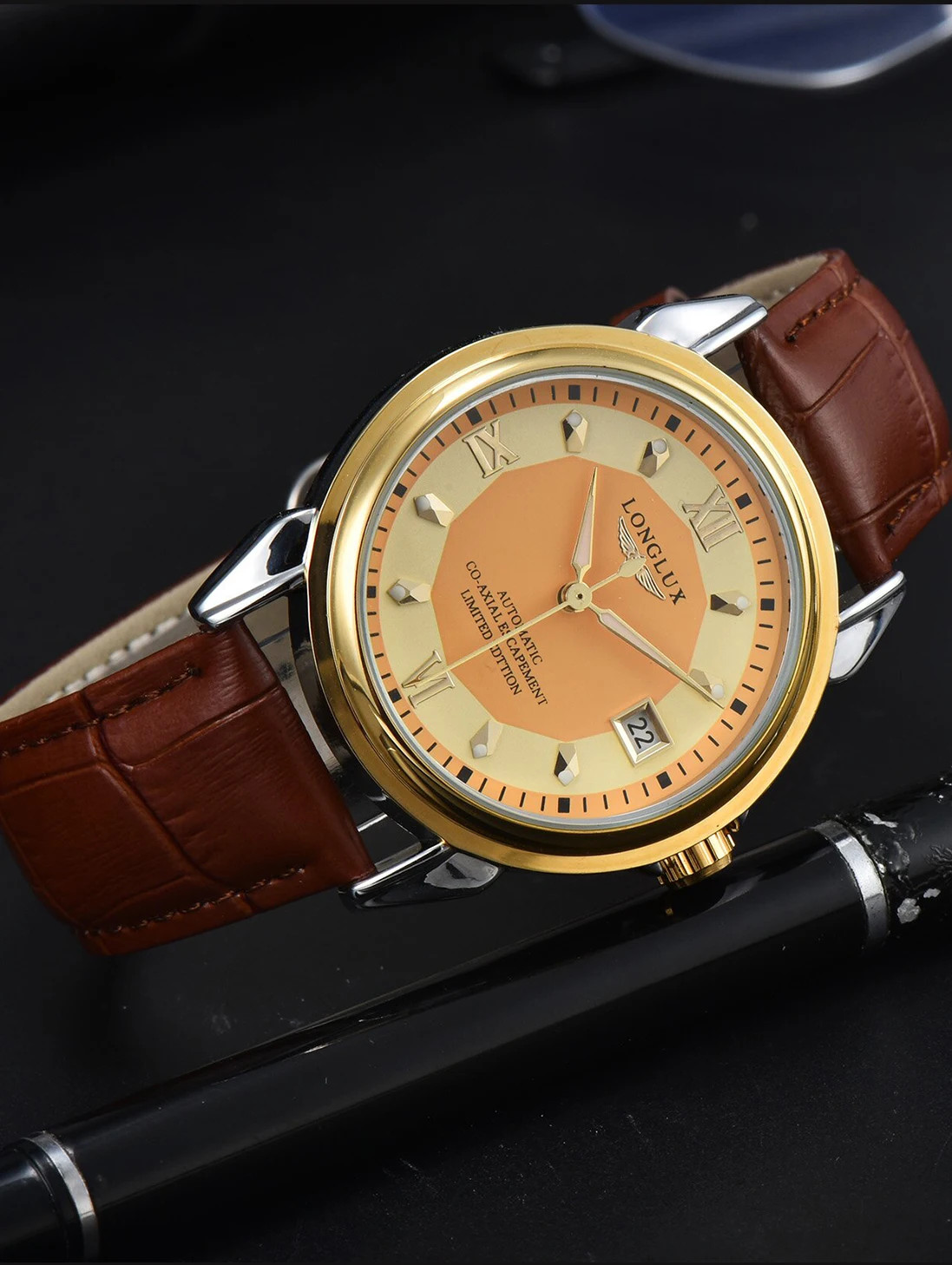 Automatic Man Watch Business Leisure Dating Mechanical Wristwatches Day