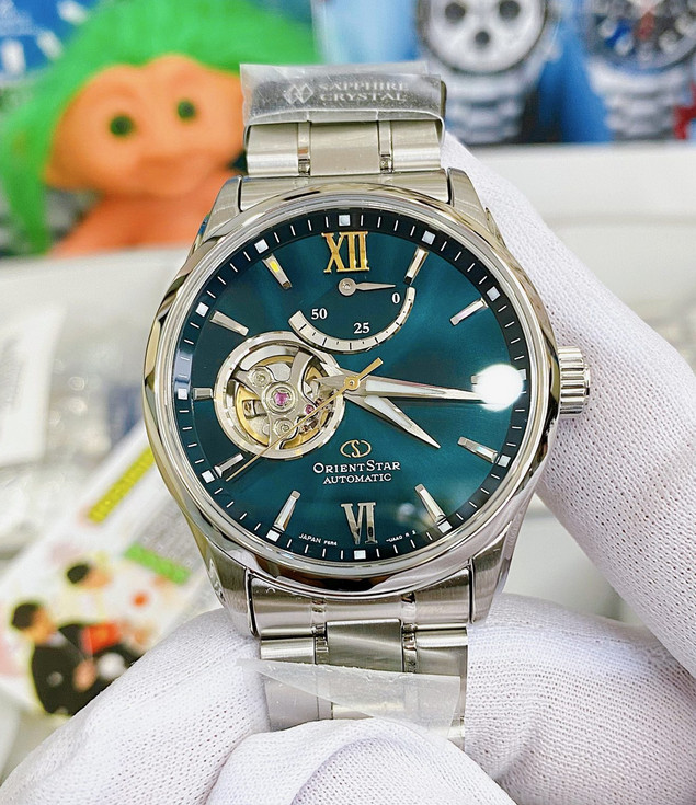 Orient Star Automatic Sapphire Crystal Green Dial Men’s Watch RE-AT0002E