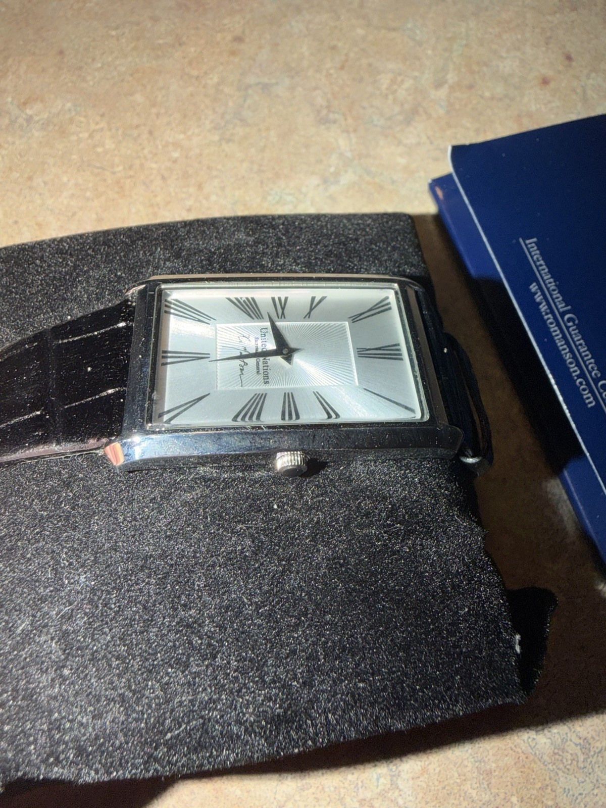 Rare Romanson UN Secretary-General Ban Ki-Moon Dress Watch – Full Set Box/Cert