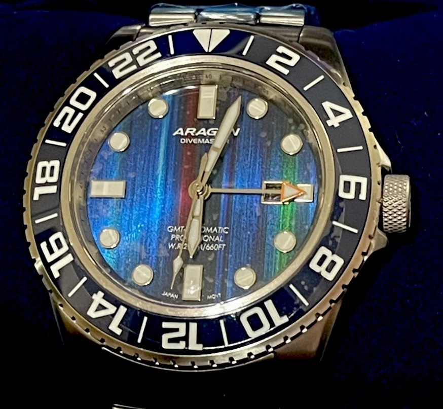 Aragon A723RAN DM Tungsten GMT 50mm