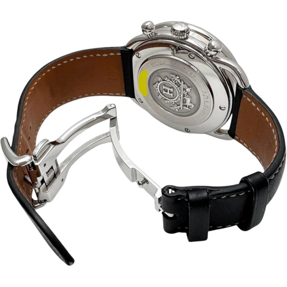 HERMES AR4.910a Arceau Chrono Warranty/Guarantee/With Box Watches Stainless…