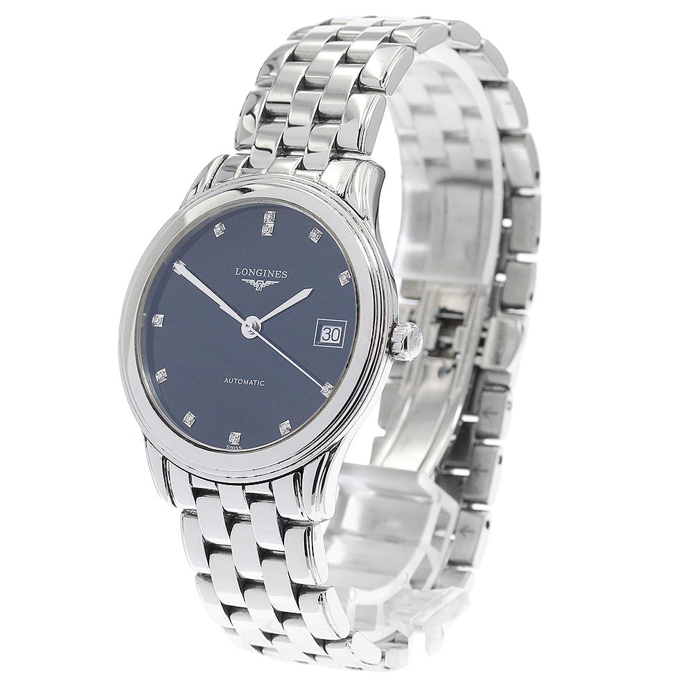 LONGINES Flagship L4.774.4 Date 12P diamond black Dial Automatic Men’s_918512