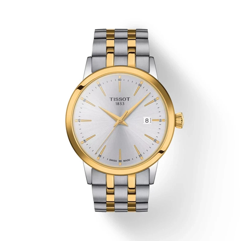 Tissot Classic Dream Silver Dial Two Tone Steel Band Watch T129.410.22.031.00