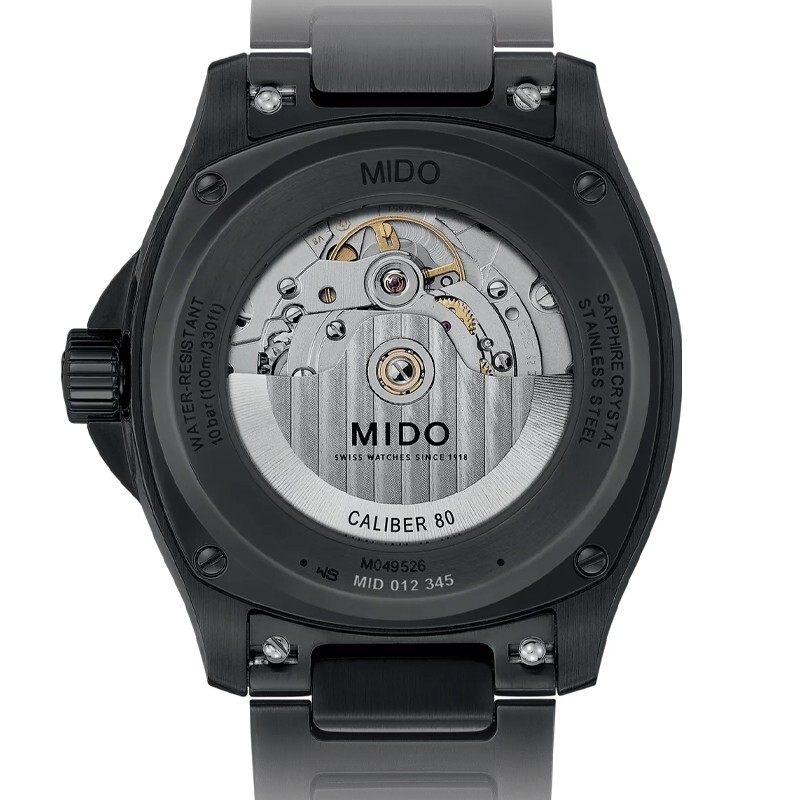 Mido Multifort TV Big Date Black PVD Steel 40mm Men’s Watch M0495263308100