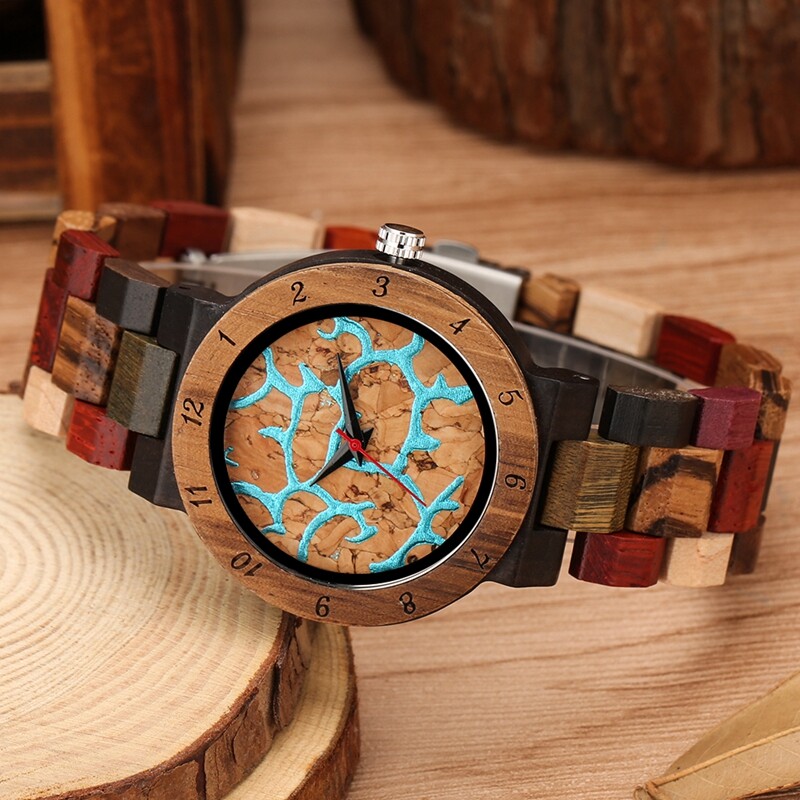 Ladies Watch All Wooden Watch Bracelet Style Unique Valentine Birthday Gifts