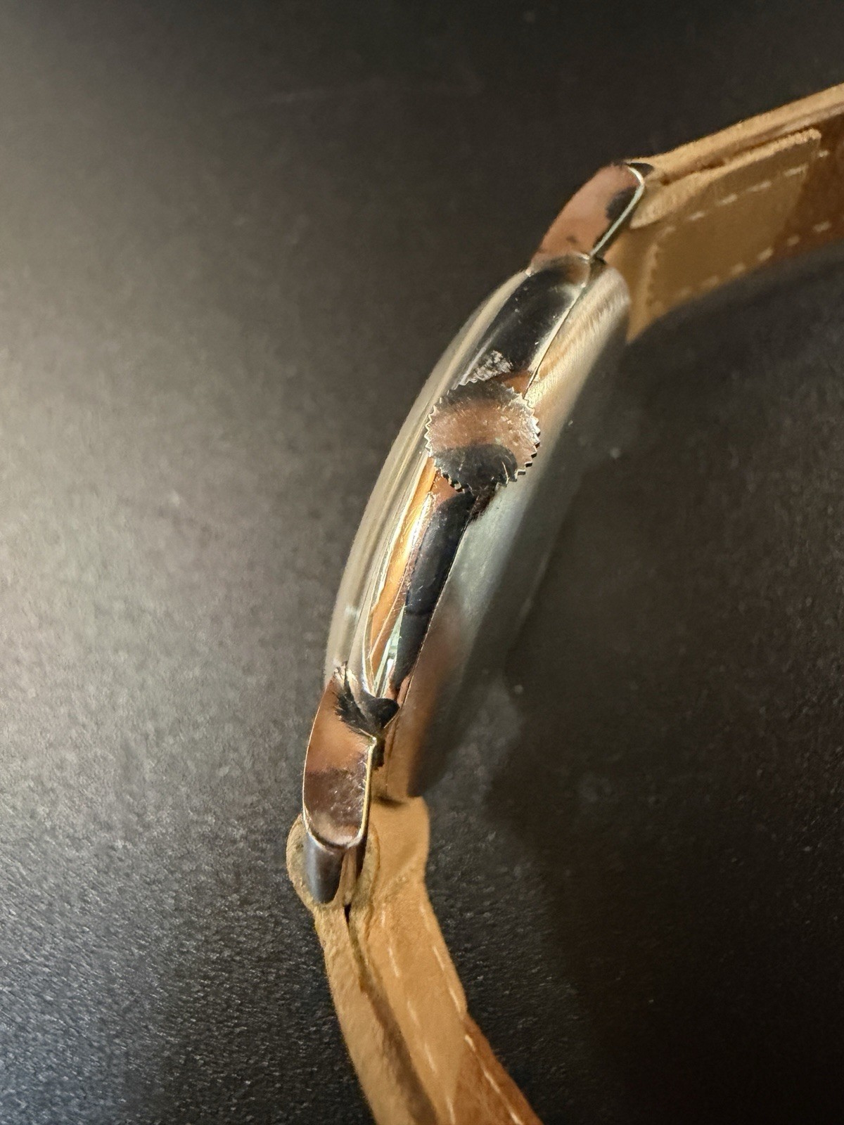 Manual Mechanical MIMO Watch – 34MM Steel Case – Vintage Watch 1940s