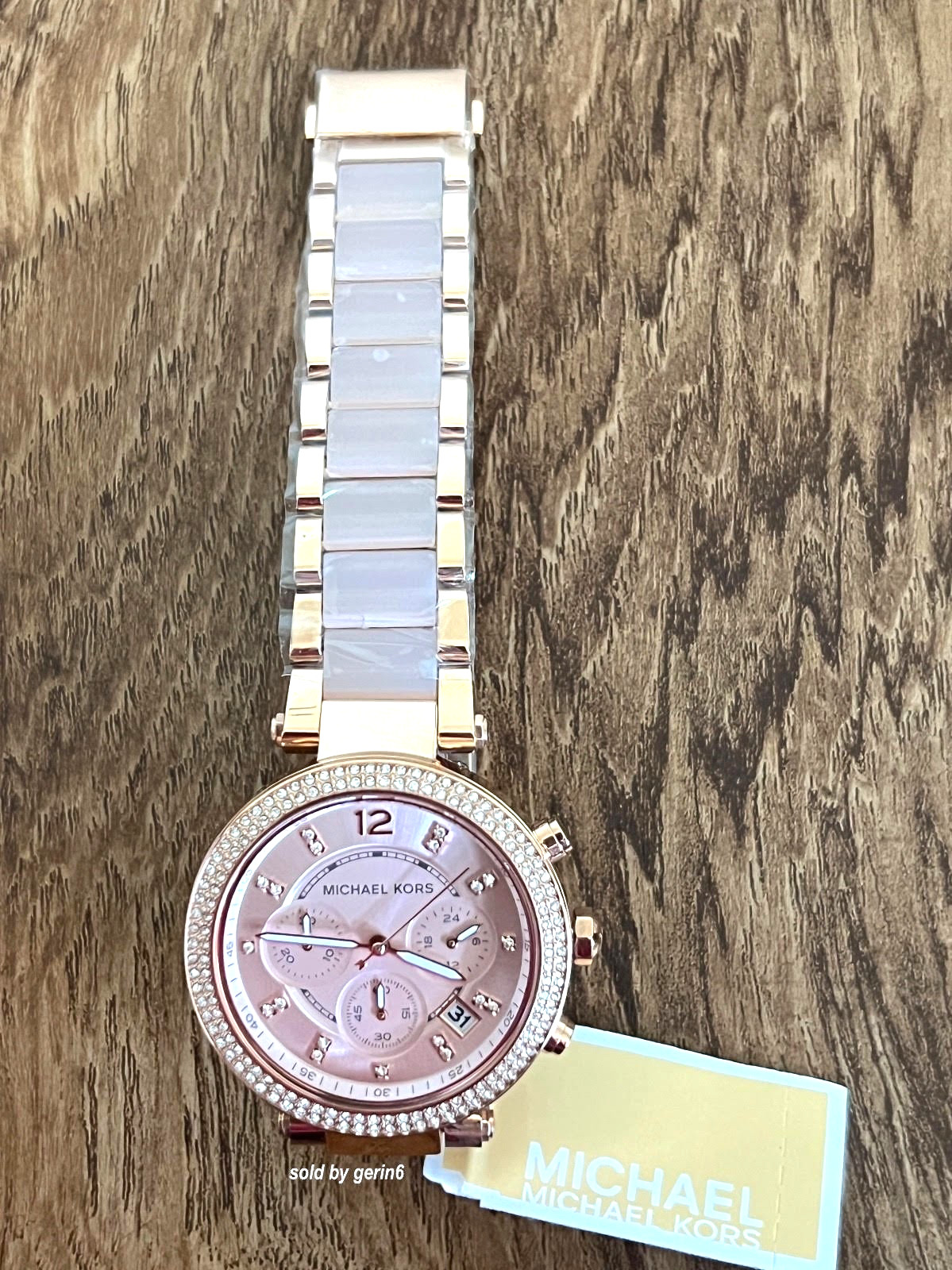 Michael Kors Parker Rose Gold & Blush Watch 39mm, Water Resistant, MK5896, NIB