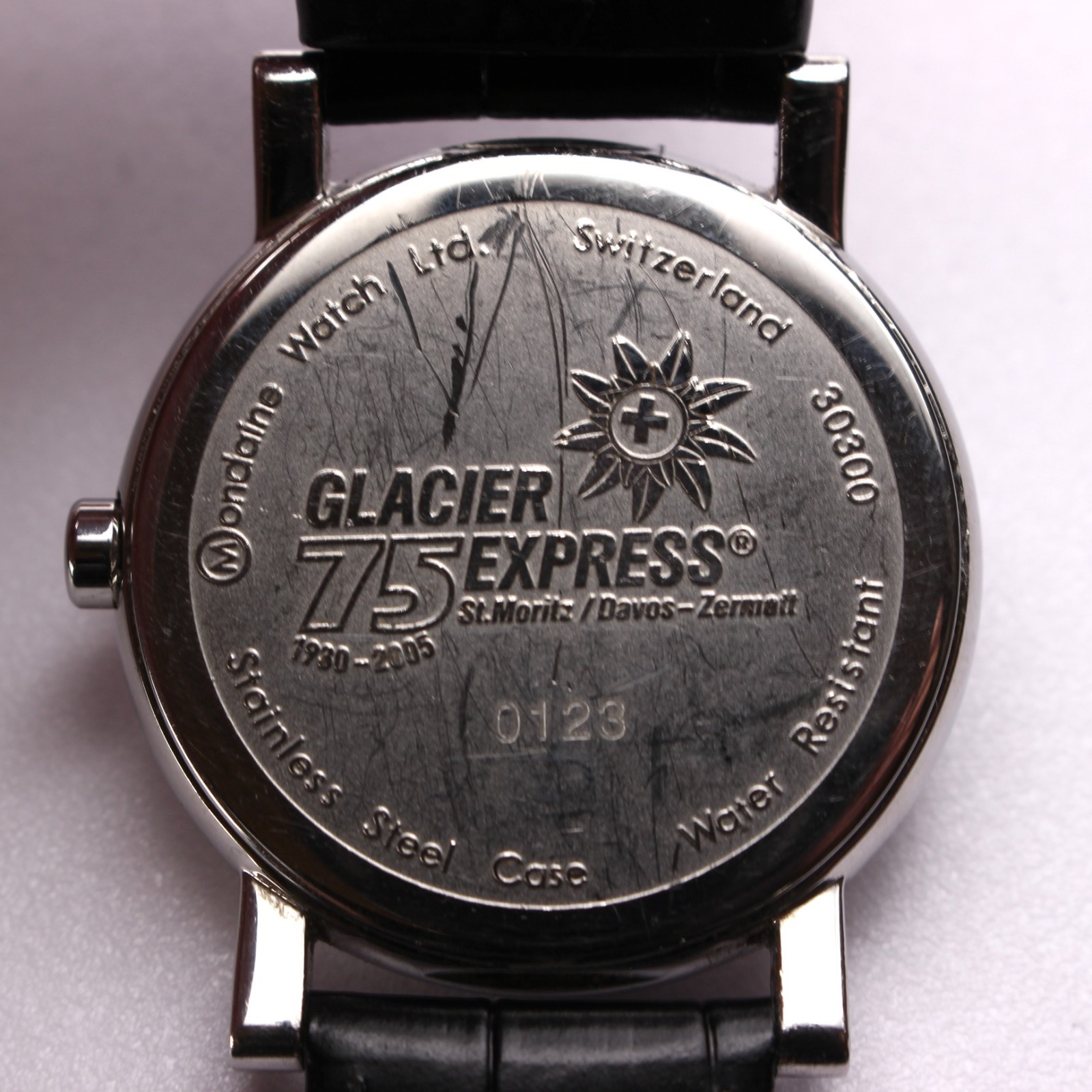 Rare MONDAINE Glacier Express 75th Anniversary 30300 Swiss Made Watch 2005 Men