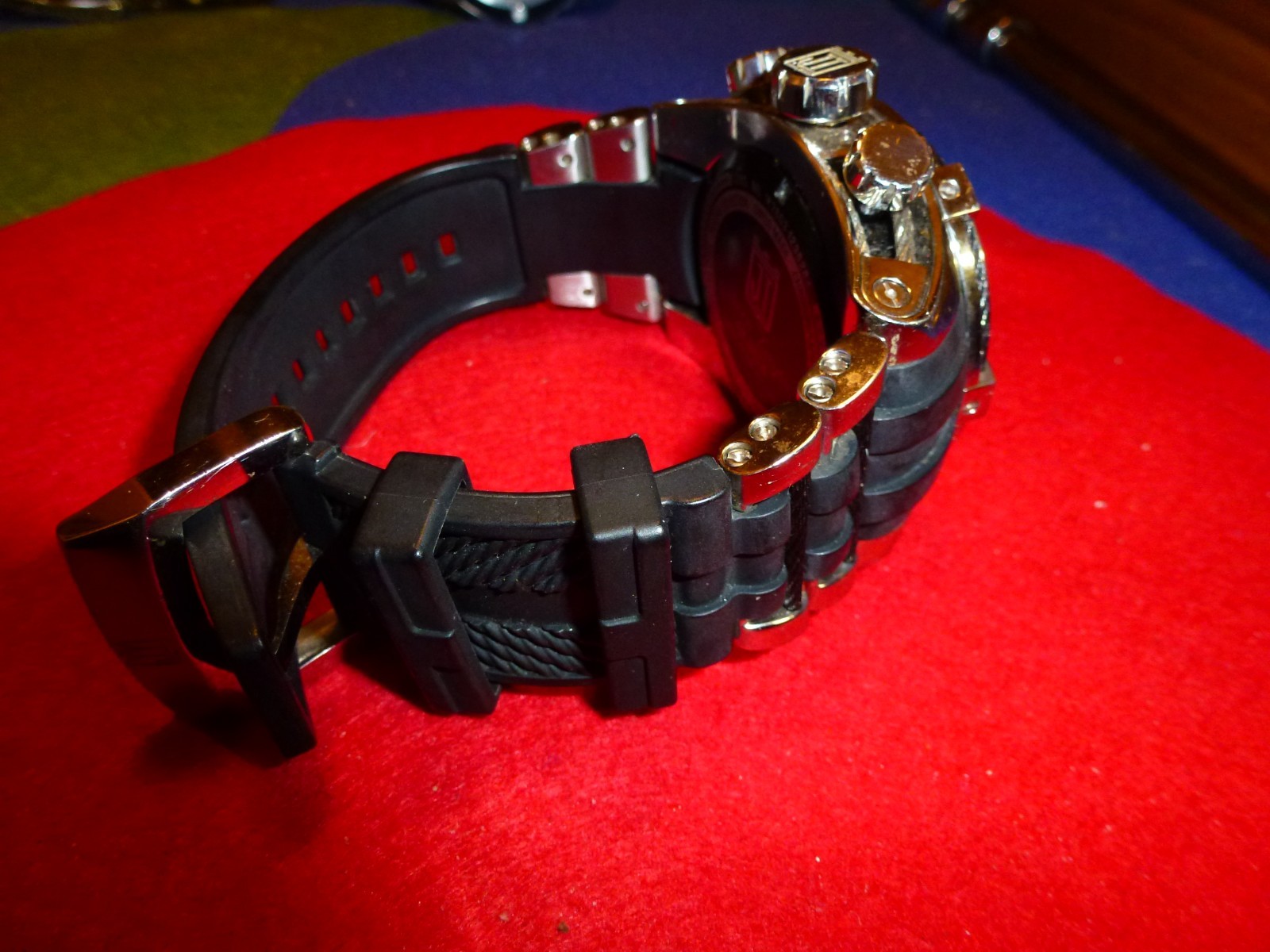 INVICTA Men’s Chronograph Watch 54mm Swiss Quartz Carbon Fiber Dial JT 16005