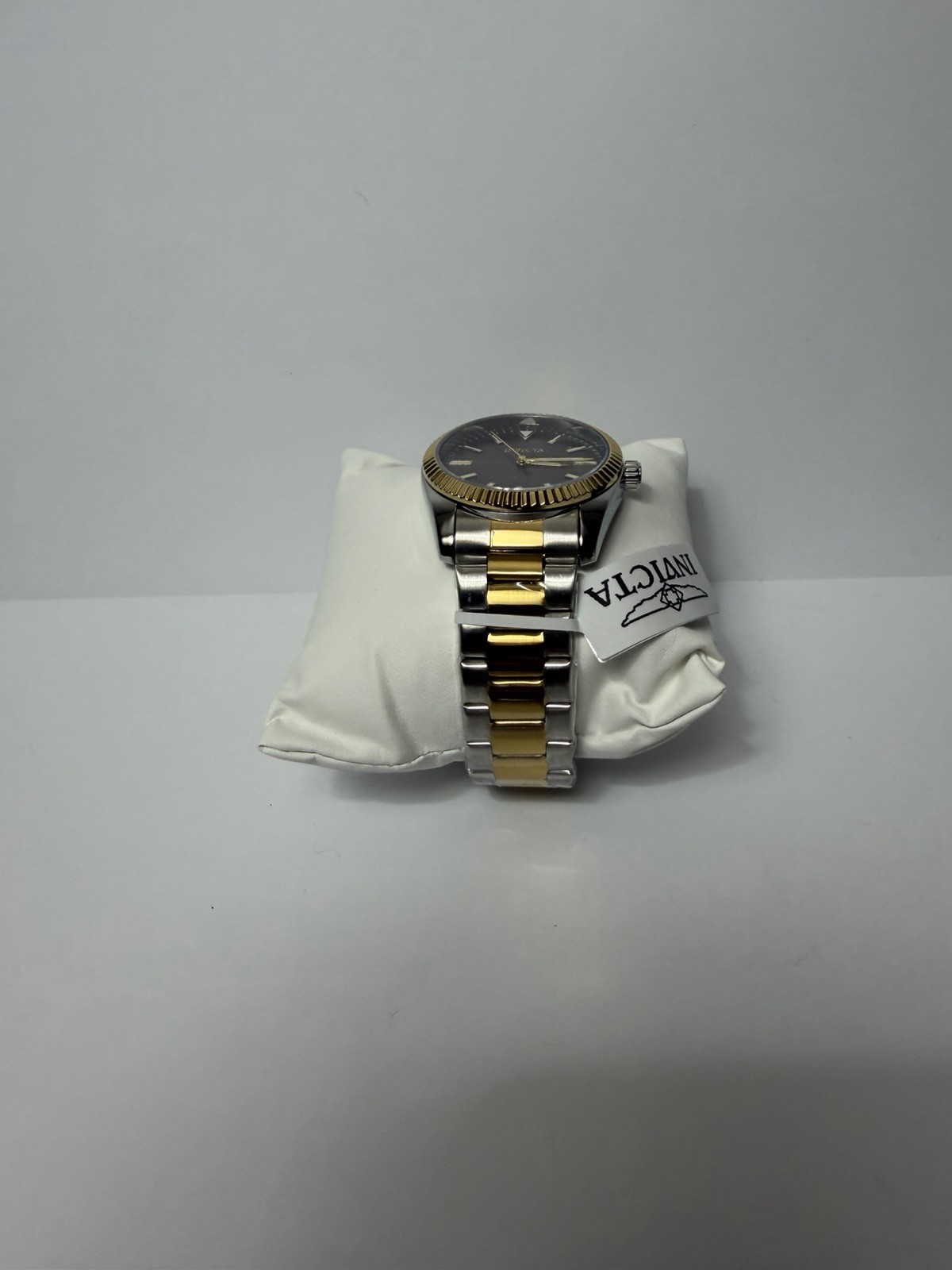 Invicta Men’s Dress Two-Tone Stainless Steel Bracelet Watch Black Dial
