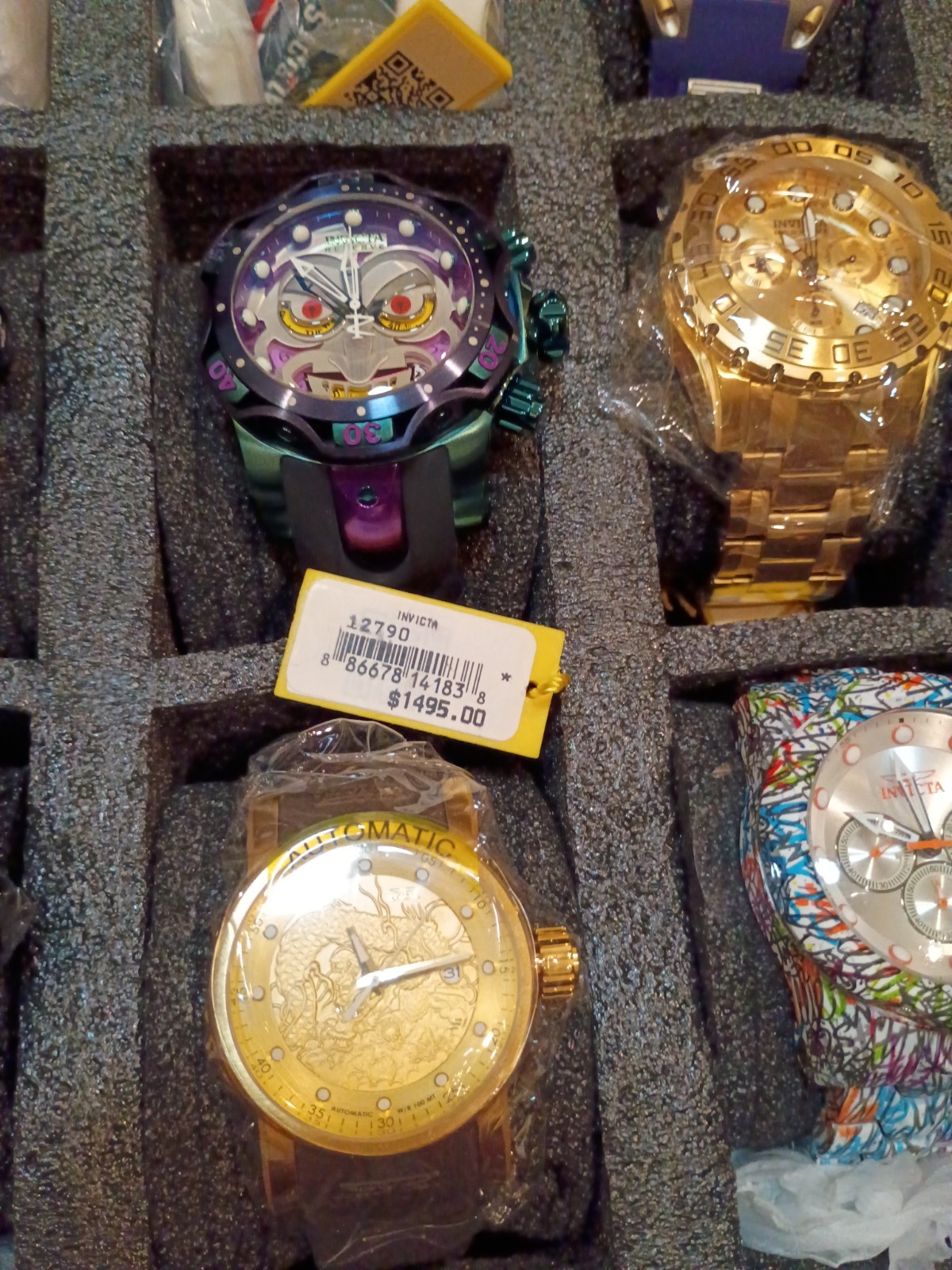 Invicta Marvel Limited Edition NFL Reserve Pro Driver And Stingray Brand New