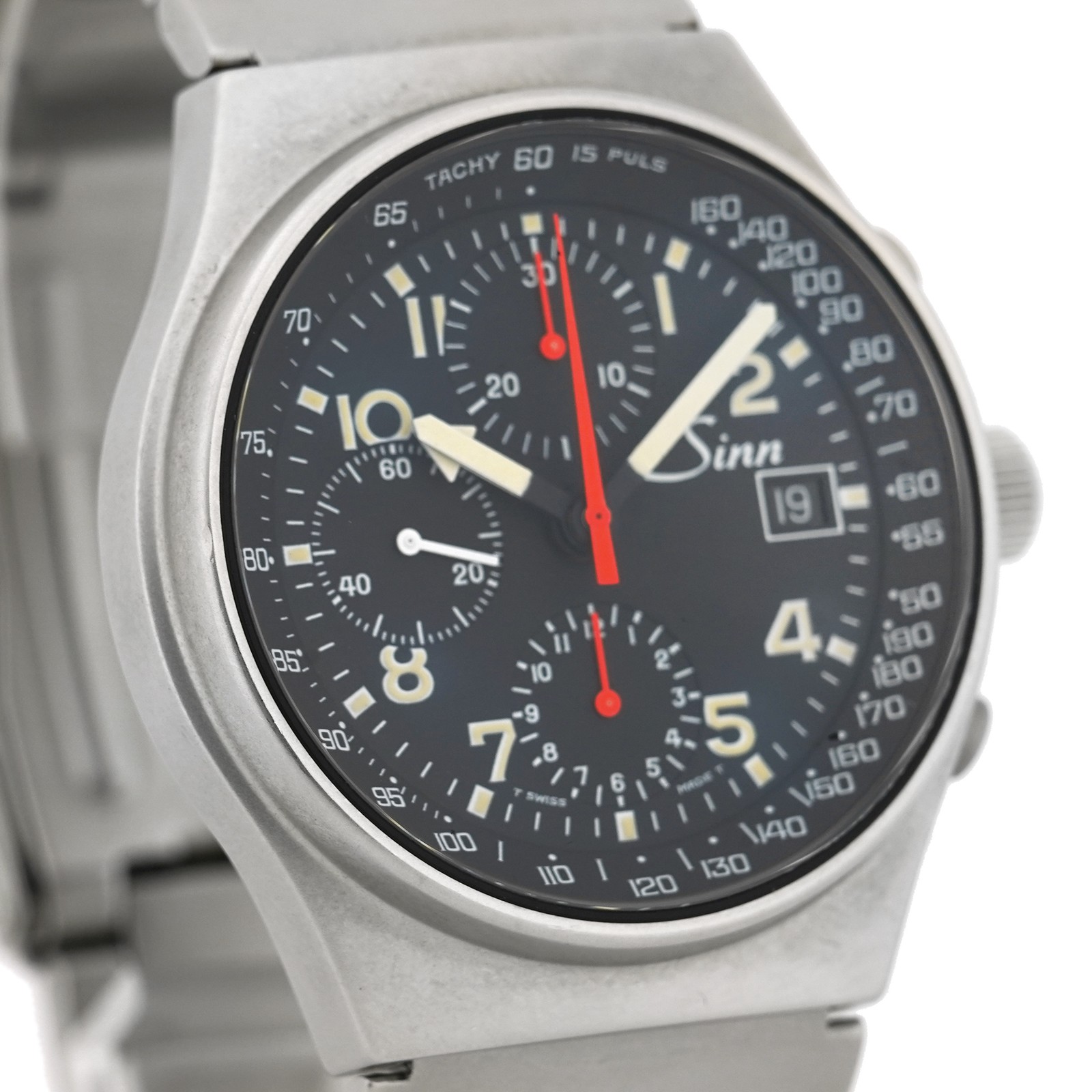 Sinn military chronograph 144.GMT Automatic Black Men