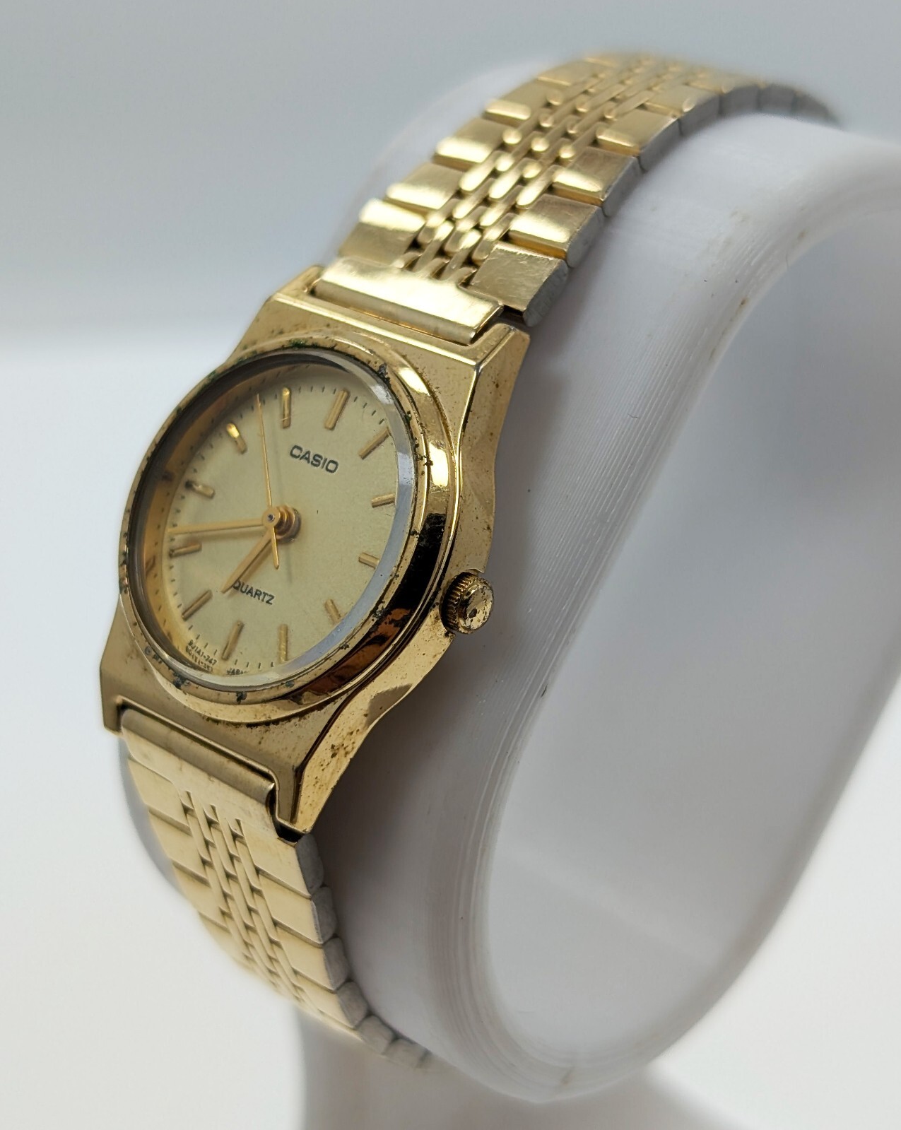 Casio Women’s Quartz Dress Watch 359 LQ-346 Gold Vintage 1990s AS IS