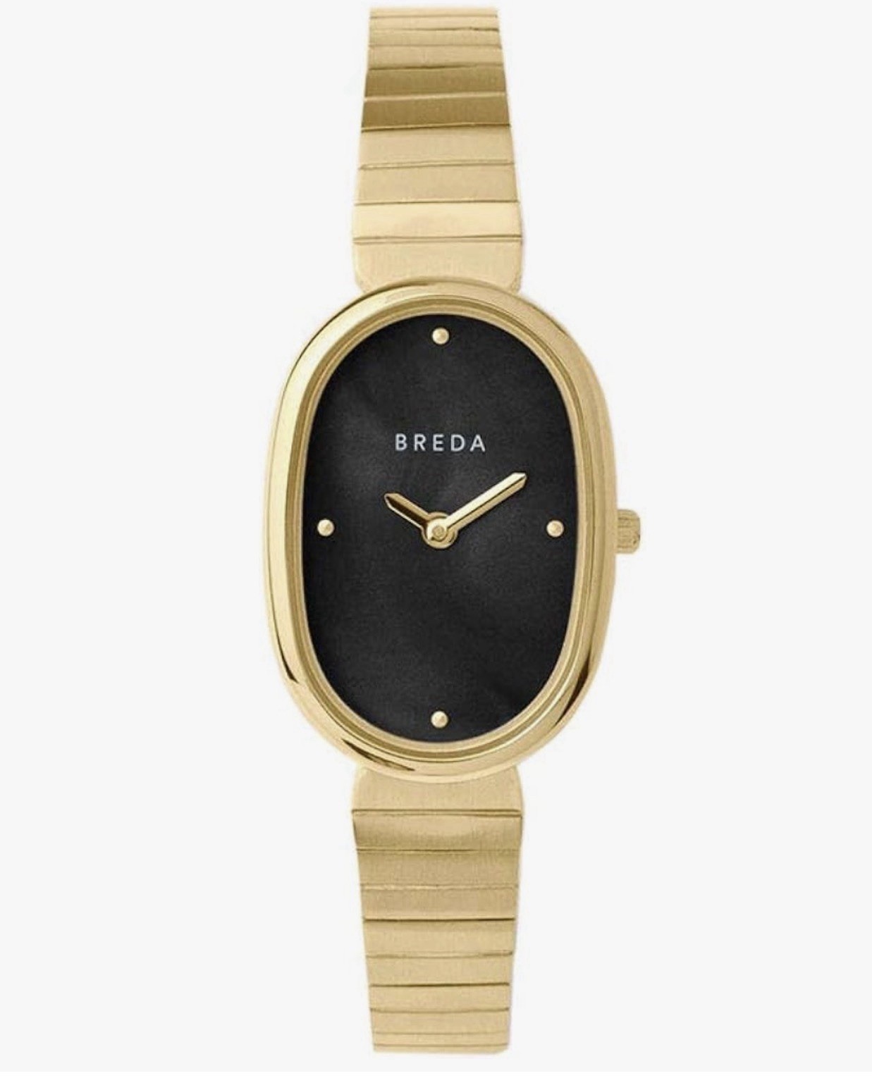 BREDA Watch JANE 1714D Ladies Gray Pearlescent 23mm Face, 12mm Gold Band