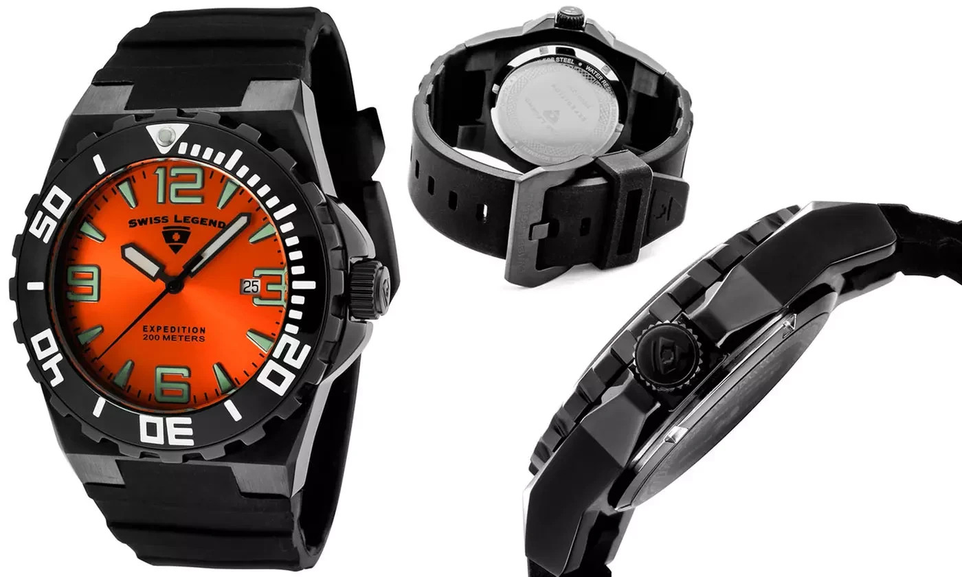 Men’s SWISS LEGEND EXPEDITION SL-10008-BB-05 Red DIAL WATCH