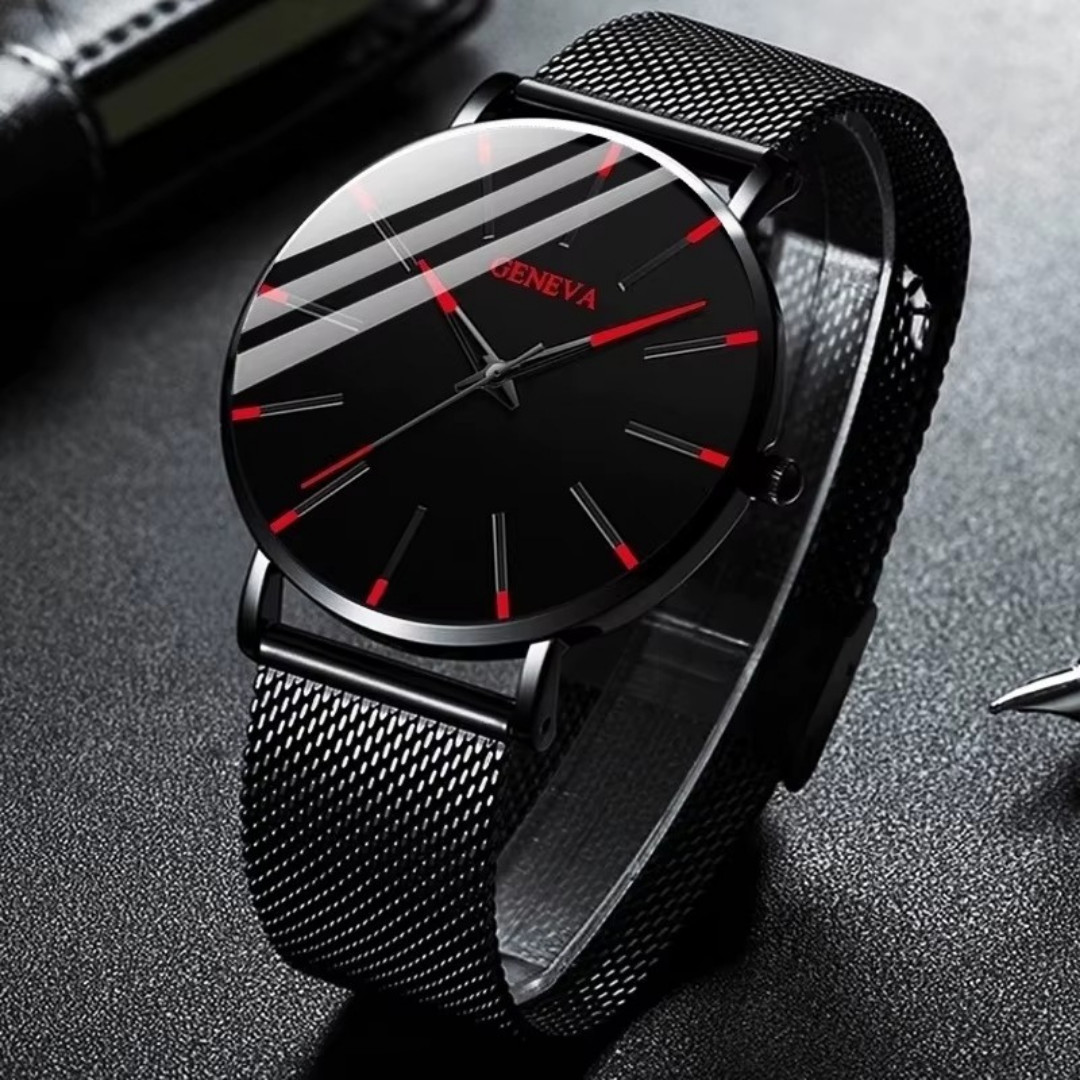 Waterproof Men’s Watch Stainless Steel Quartz Luminous Classic Watches Business