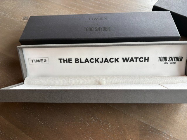 Timex x Todd Snyder Black Jack Wristwatch Quartz Blue Textile Band 50m