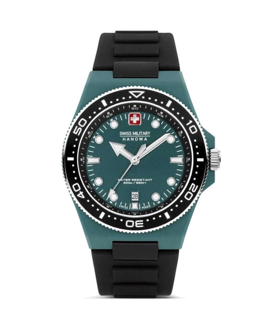 SWISS MILITARY HANOWA Men Analog Quartz Casual Watch Classic Dress Green Dial Wa