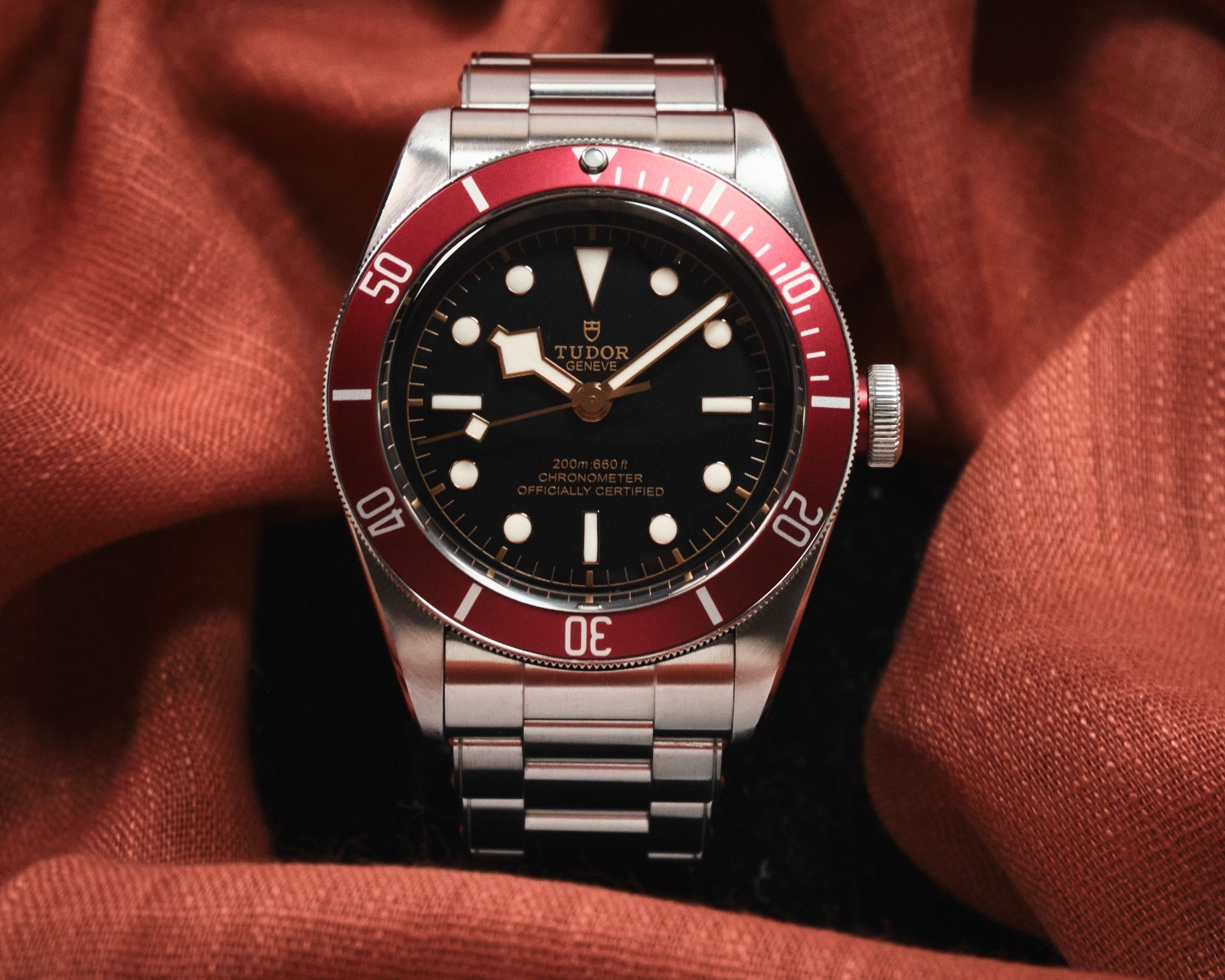 TUDOR Heritage Black Bay 79230R 41mm Red/Black Chronometer 200m Automatic Watch