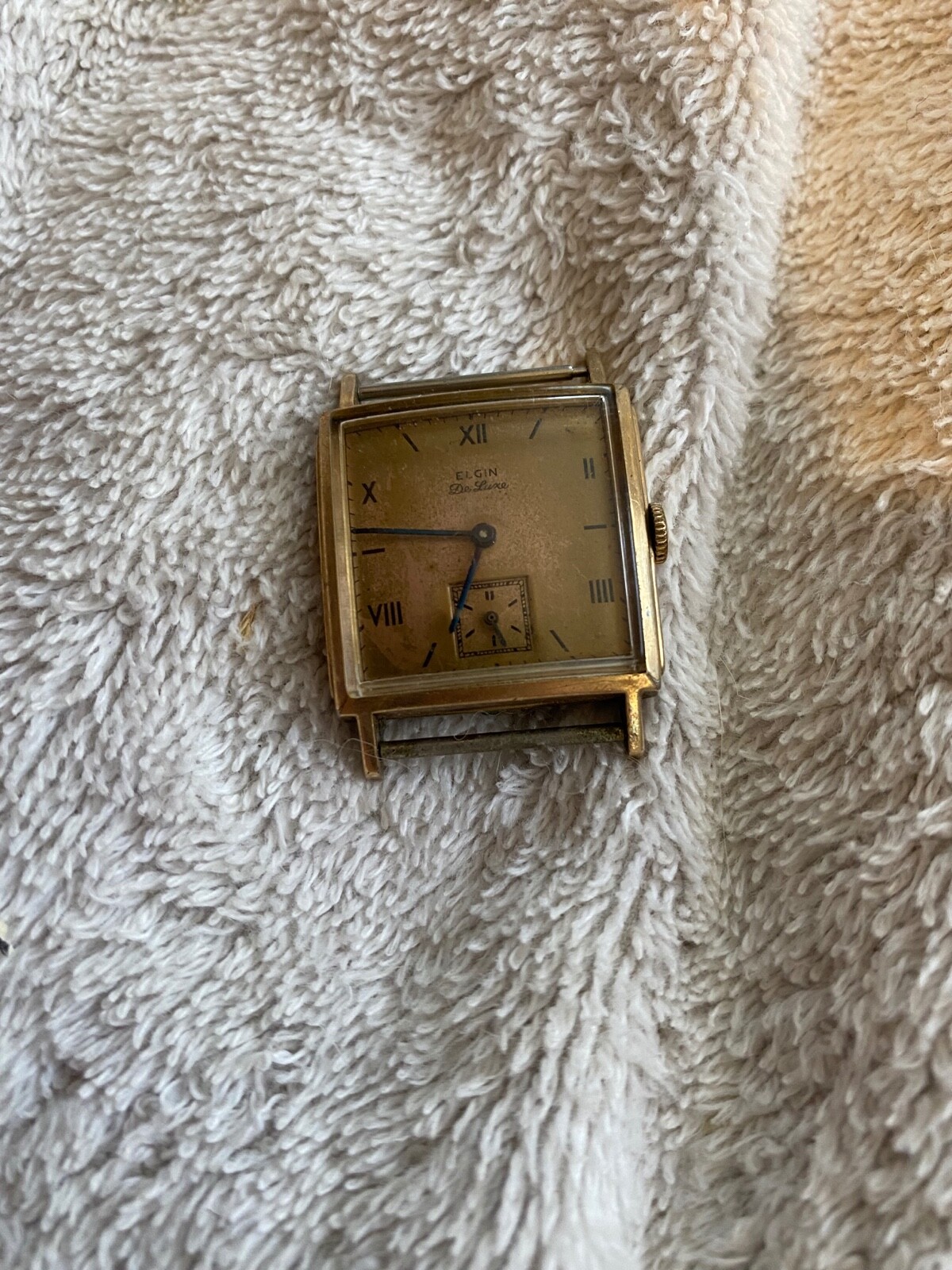 Vintage Copper Elgin De Luxe Watch 17 Jewels 555