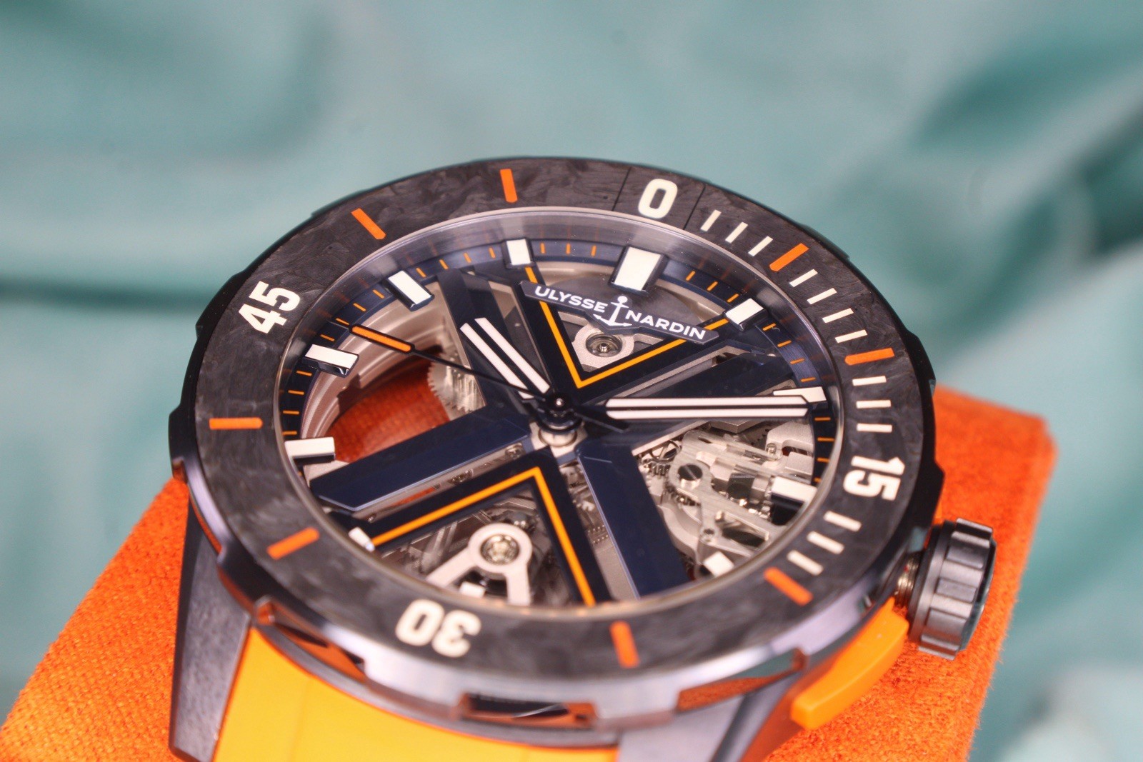 Ulysse Nardin Diver X Skeleton Orange Blue Limited Edition 3723-170LE-3A-BLUE/3A