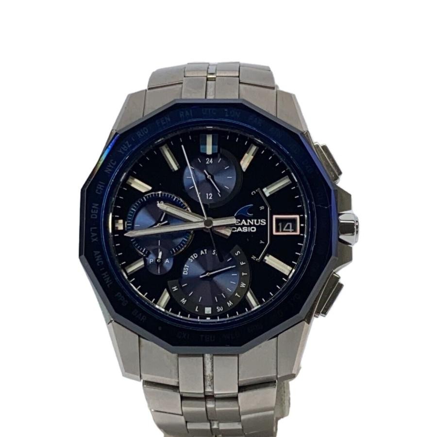 CASIO OCEANUS Manta OCW-S6000-1AJF Solar Radio Men’s Watch Used
