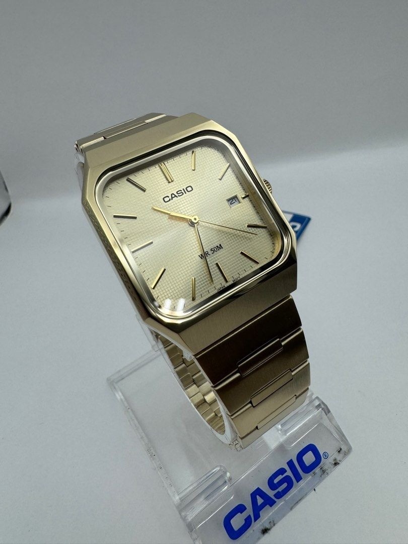 Casio Standard MTP-B185G-9A Classic Analog Gold Dial 32.5 mm New Men’s Watch