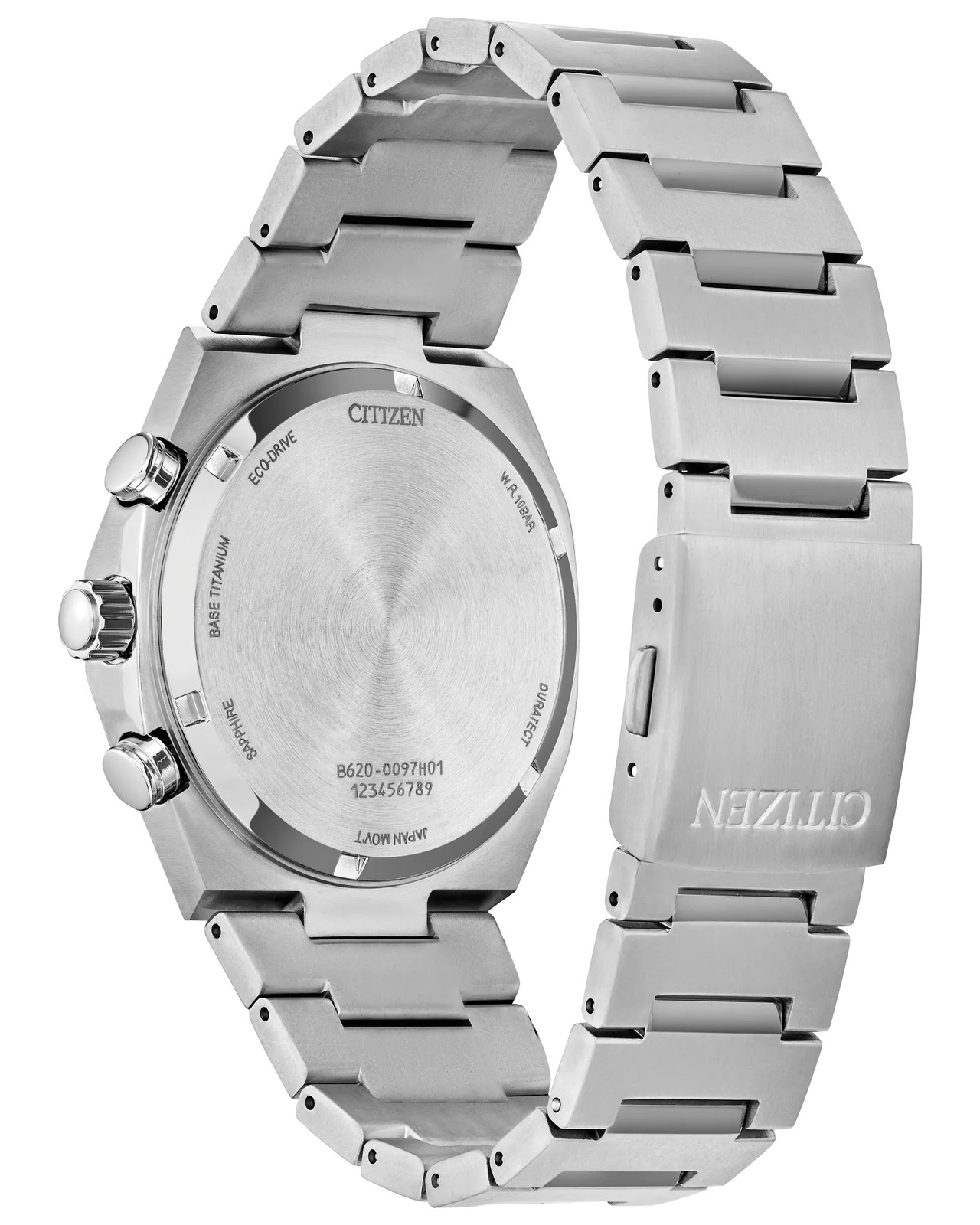 CITIZEN CA4610-85Z “ZENSHIN” CHRONOGRAPH SUPER TITANIUM SALMON DIAL WATCH