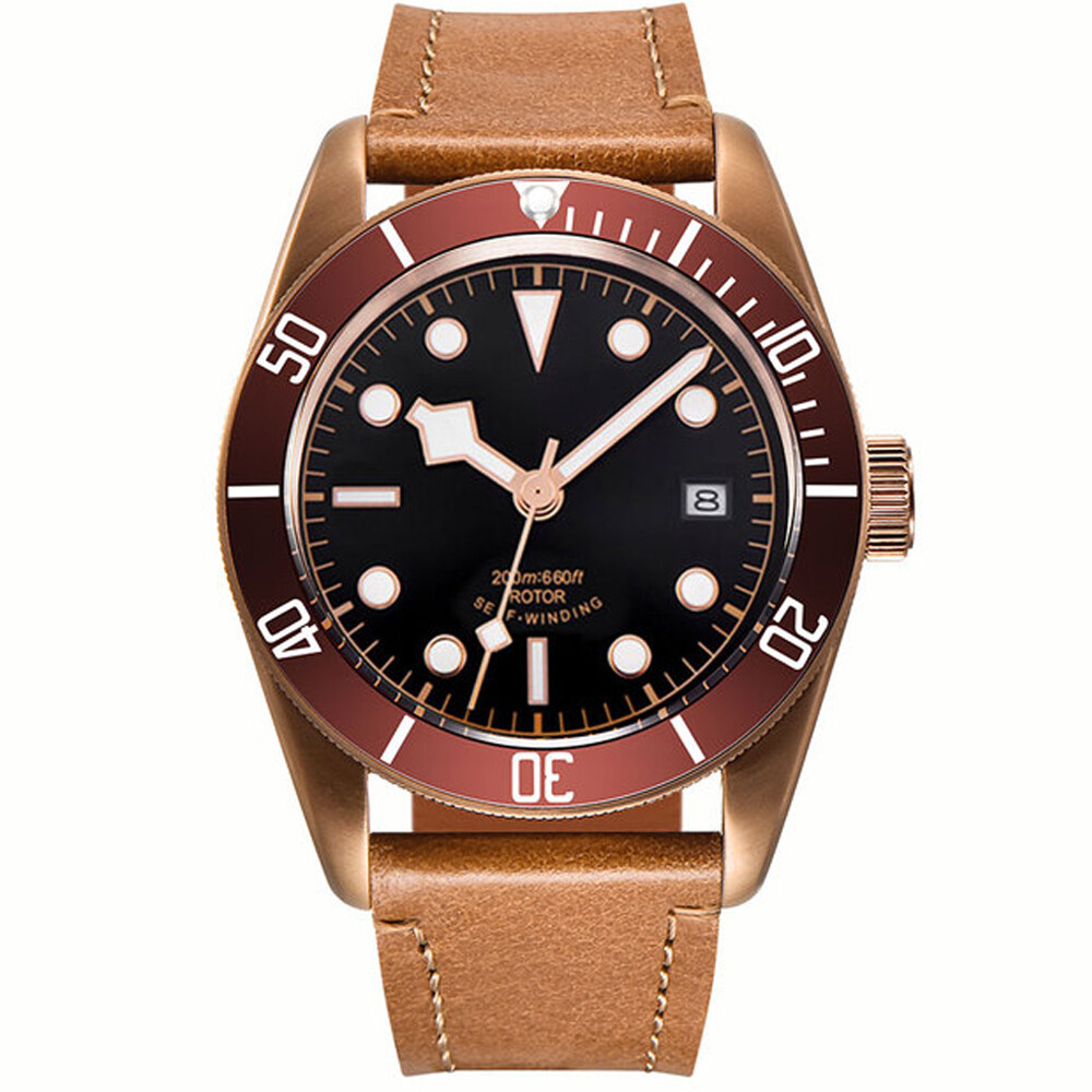 41mm Corgeut sapphire glass brass case sterile dial NH35 automatic mens watch