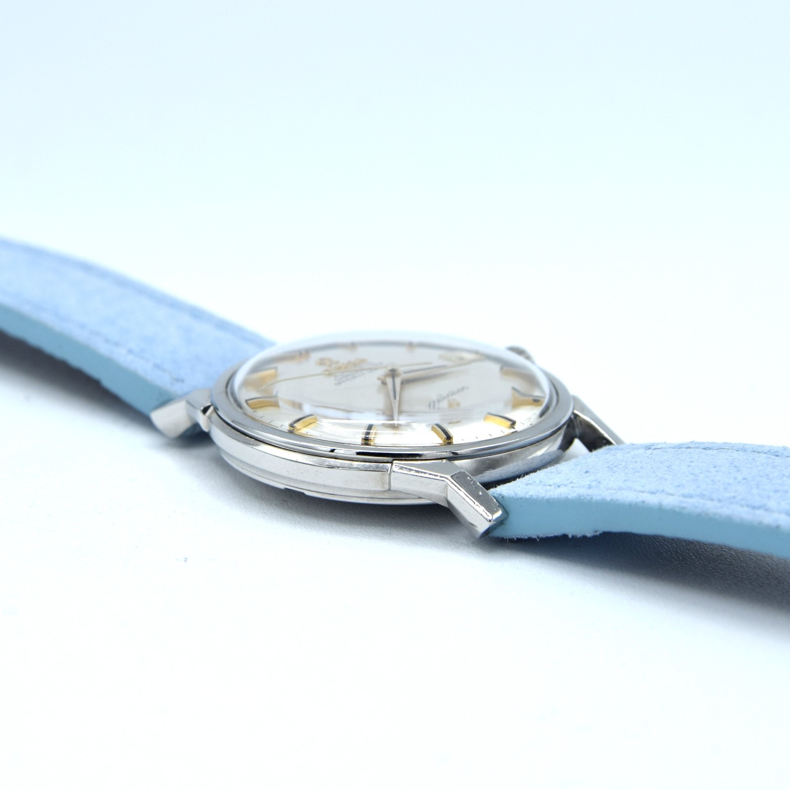 1963 Omega Sharp Constellation Date 168.005 Automatic Chronometer onyx batons –